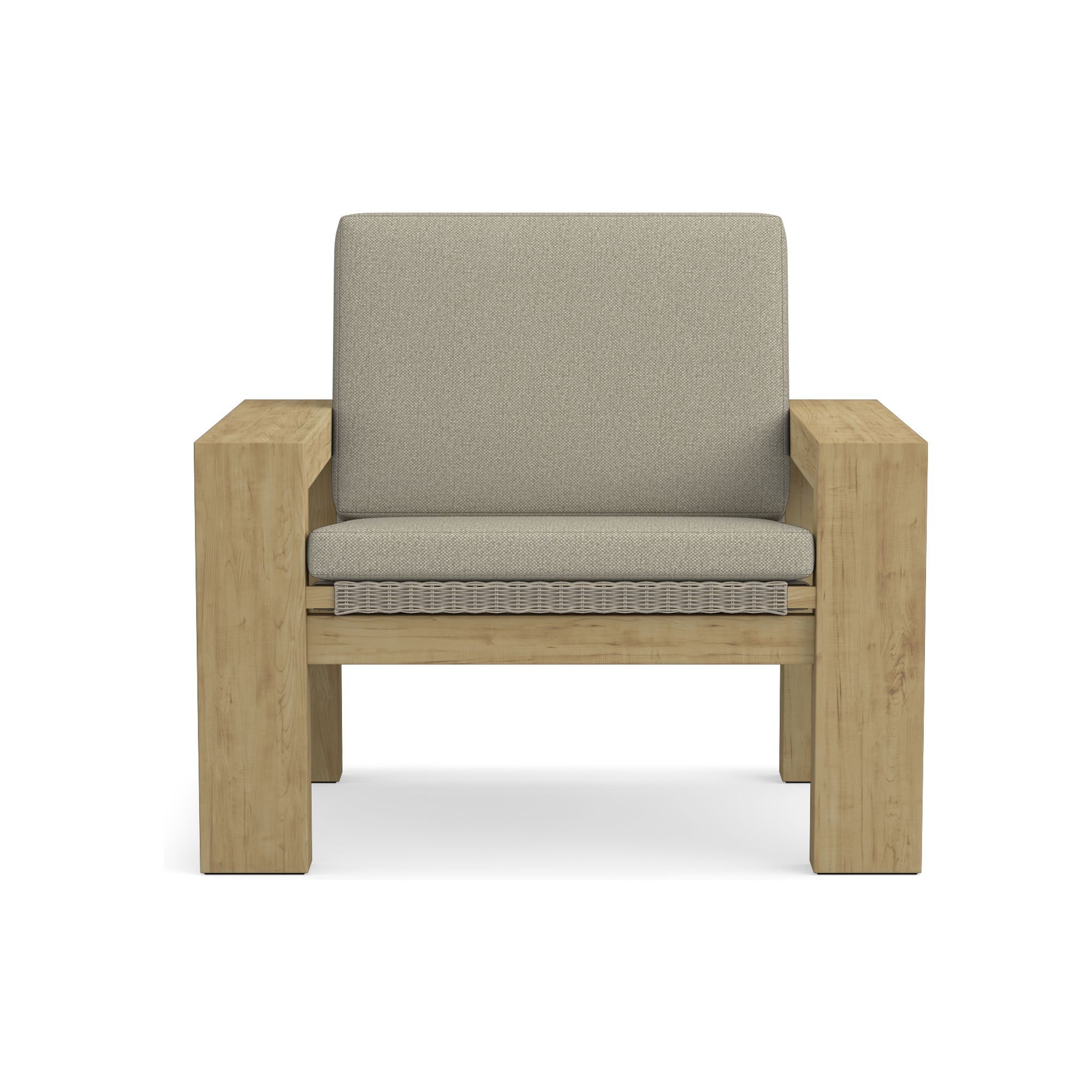 Larnaca Outdoor Teak x All-Weather Weave Club Chair Cushions