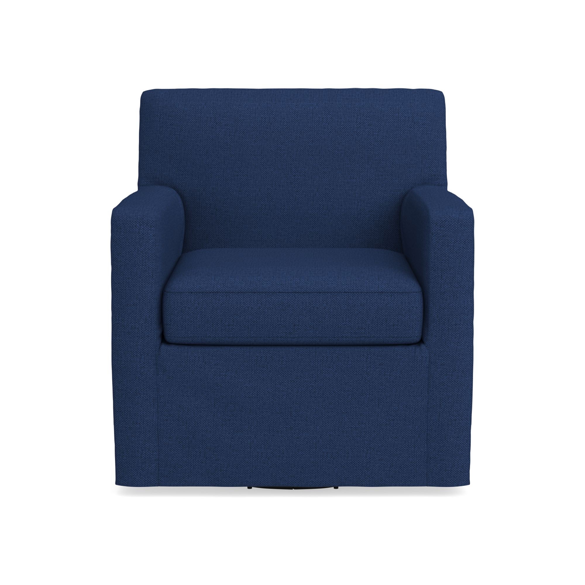 Brighton Slipcovered Swivel Armchair