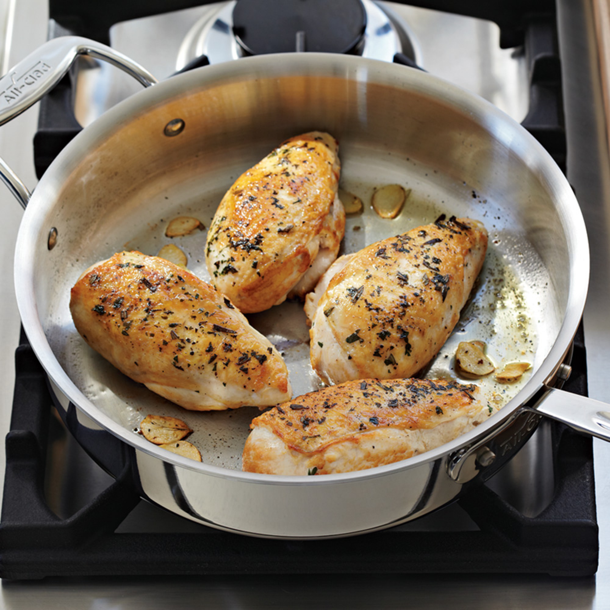 All-Clad D5® Stainless-Steel Sauté Pan