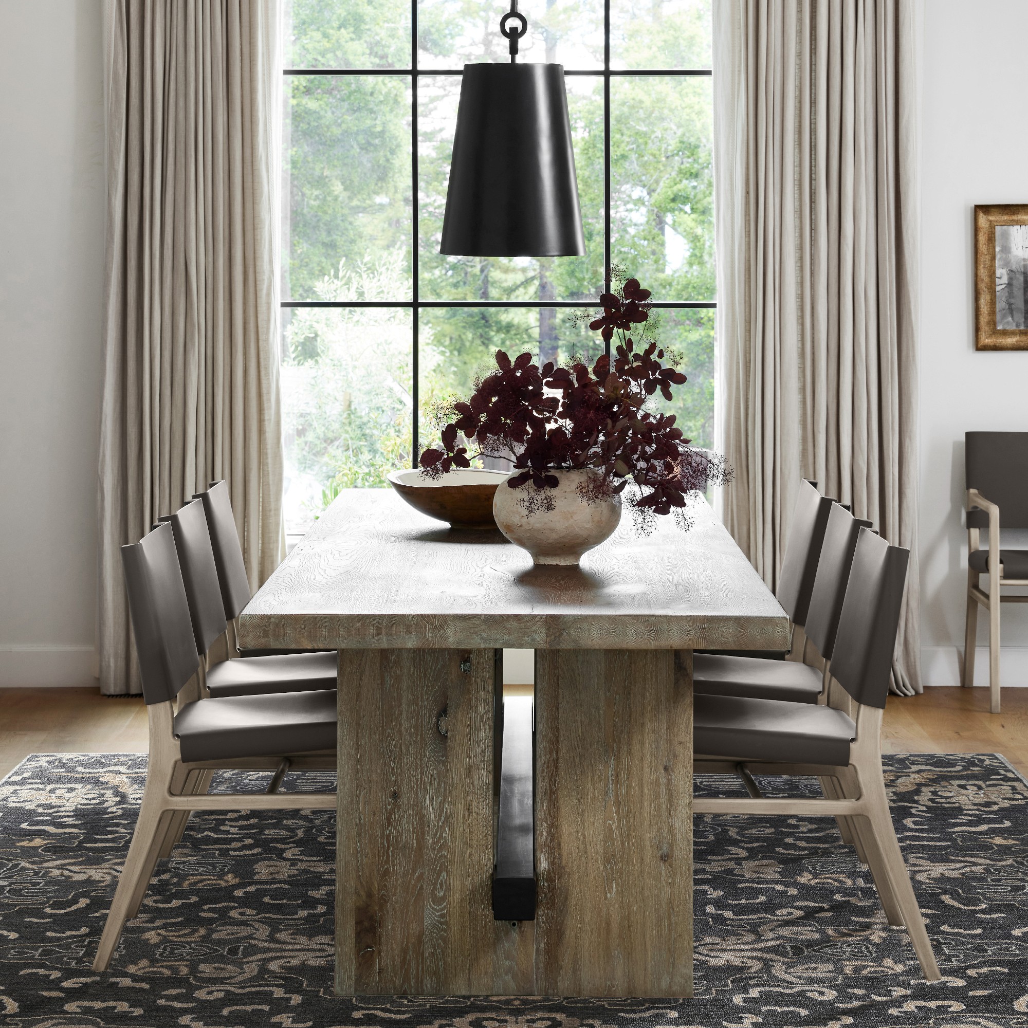 Stratton Leather Slung Side Chair