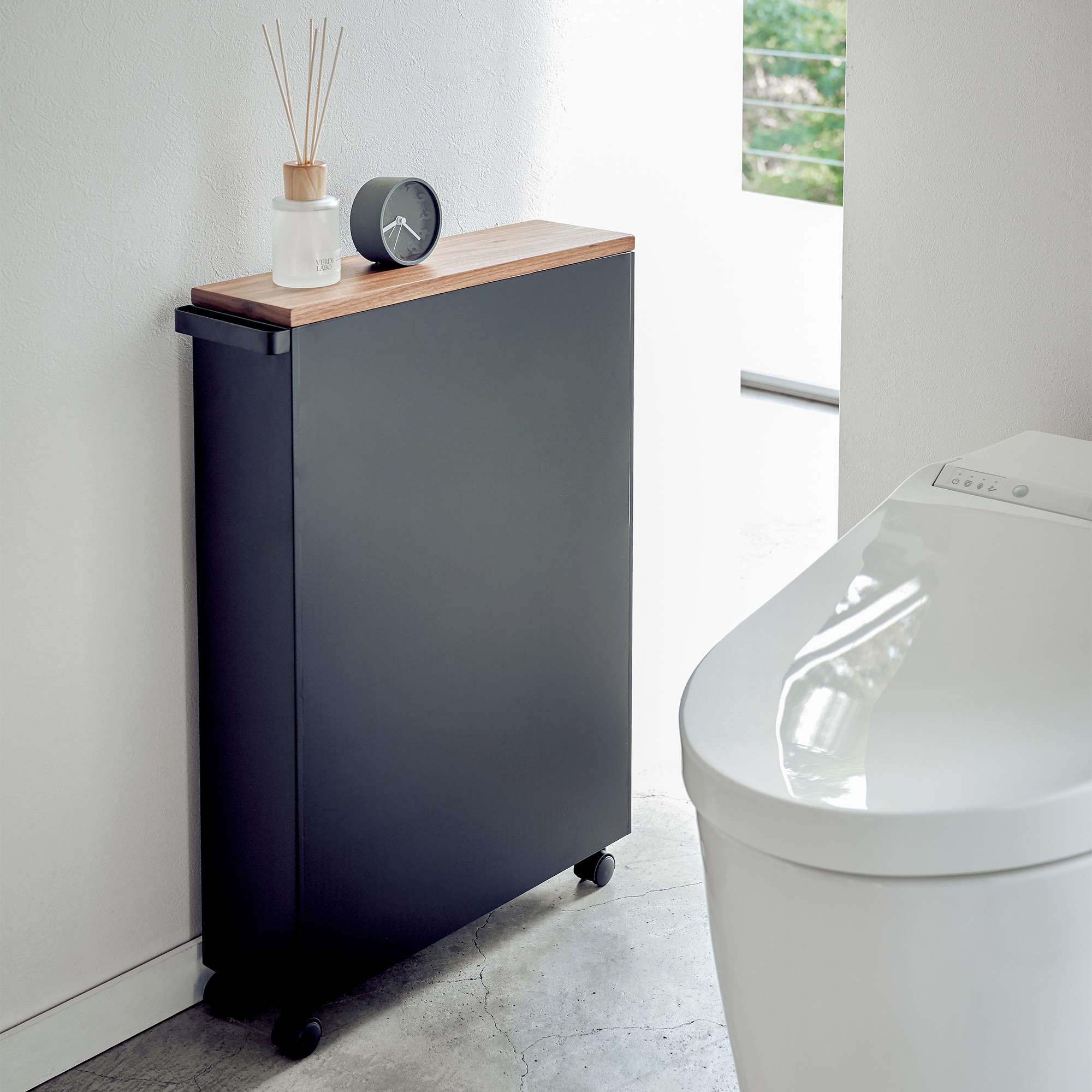 Yamazaki Home Tower Rolling Storage Cart