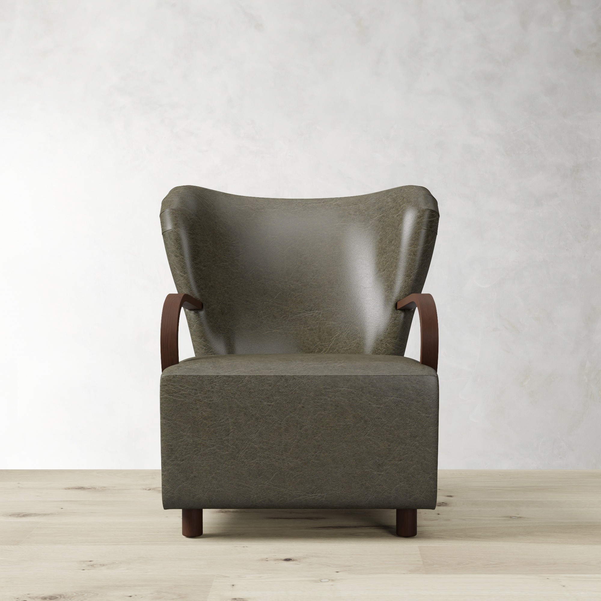 Corban Bentwood Upholstered Occasional Chair