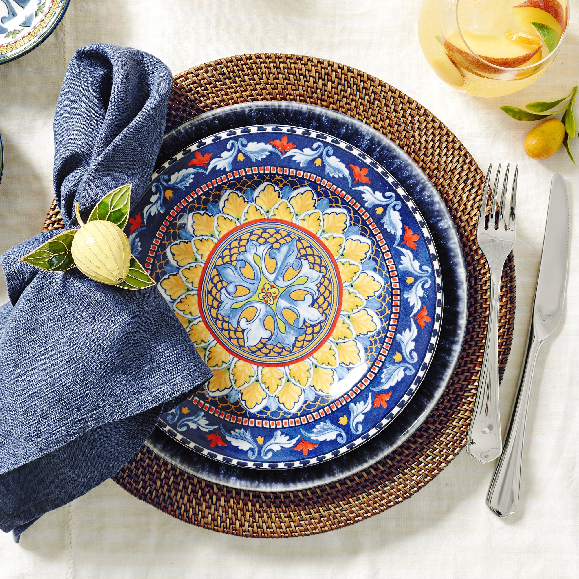 Sicily Ceramic Mixed Salad Plates