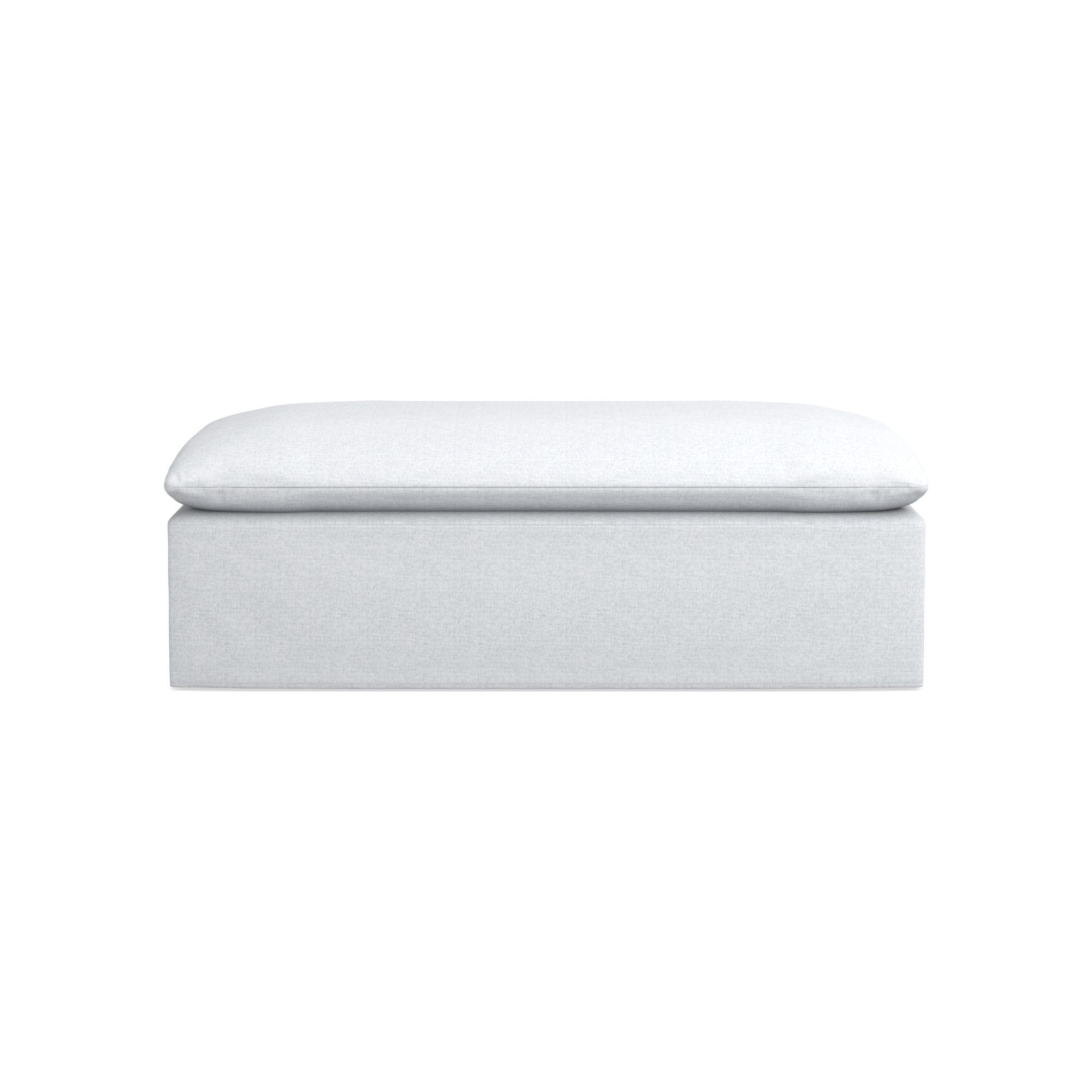 Laguna Slipcovered Coffee Table Ottoman (57