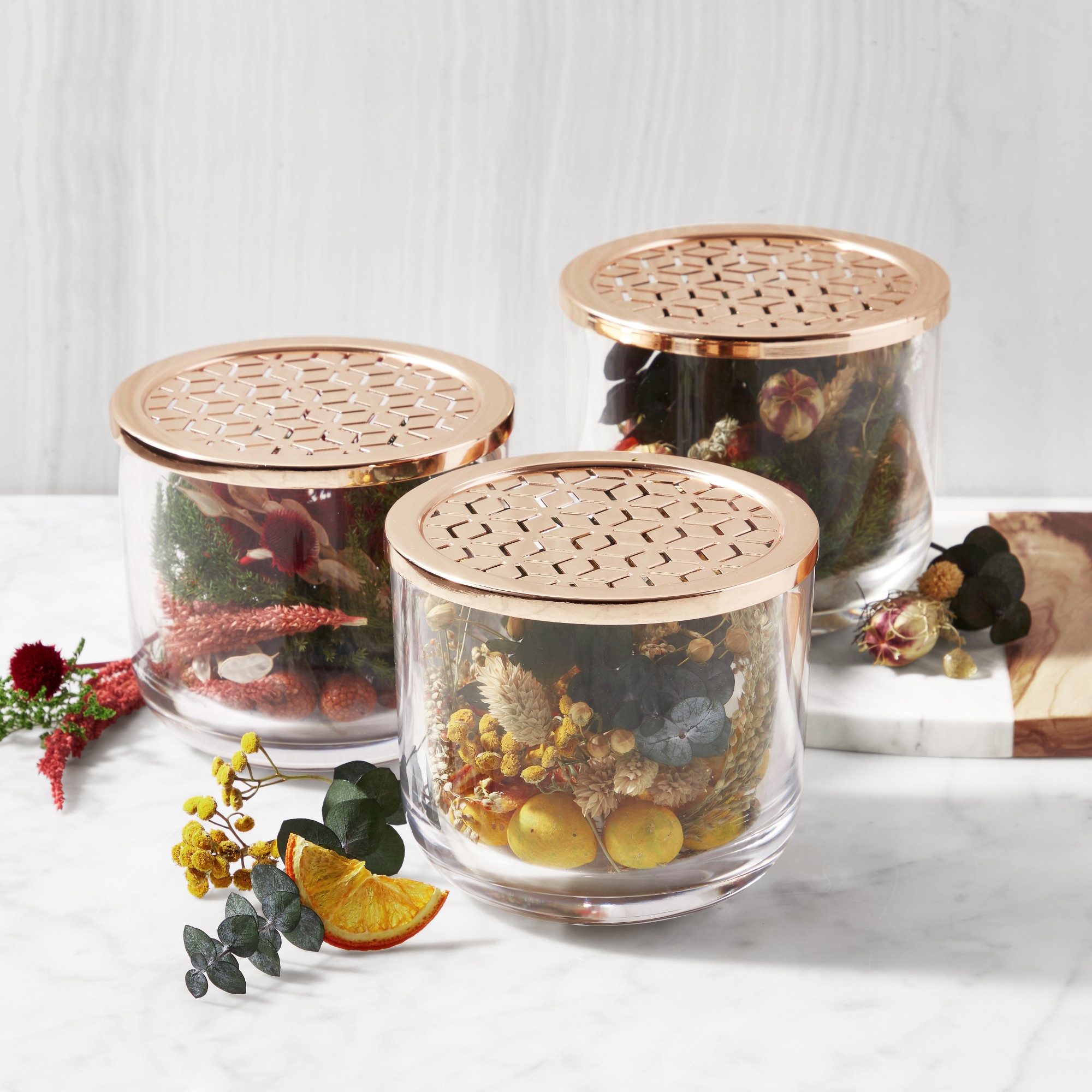 Home Fragrance Potpourri Jar, Jasmine & Yuzu
