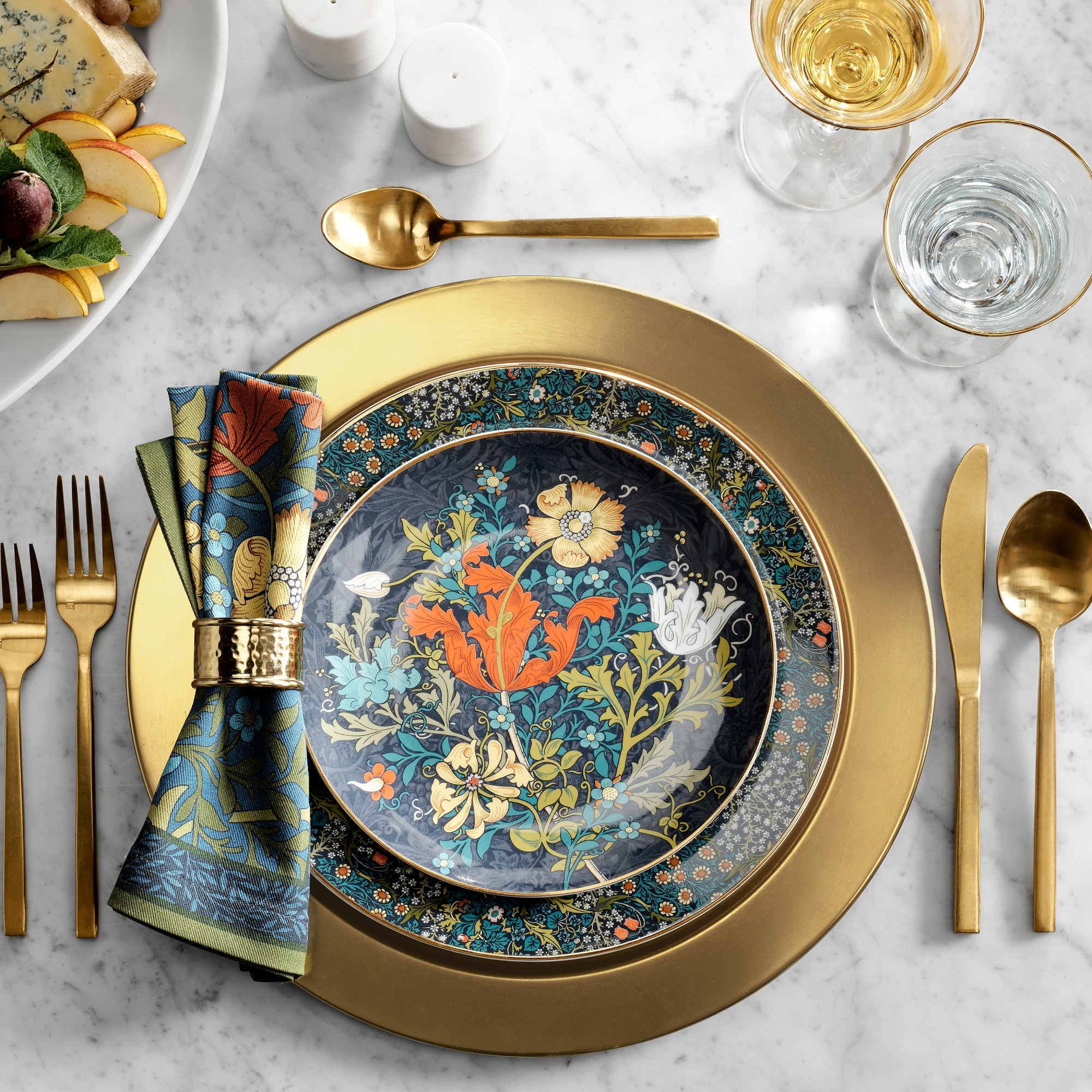 Morris & Co. x Williams Sonoma Cotswold Mixed Salad Plates, Set of 4