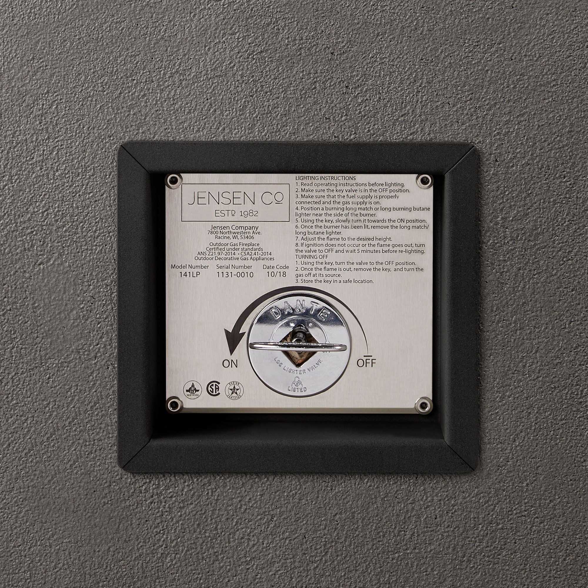 Havana Casual Rectangle Fire Table (60