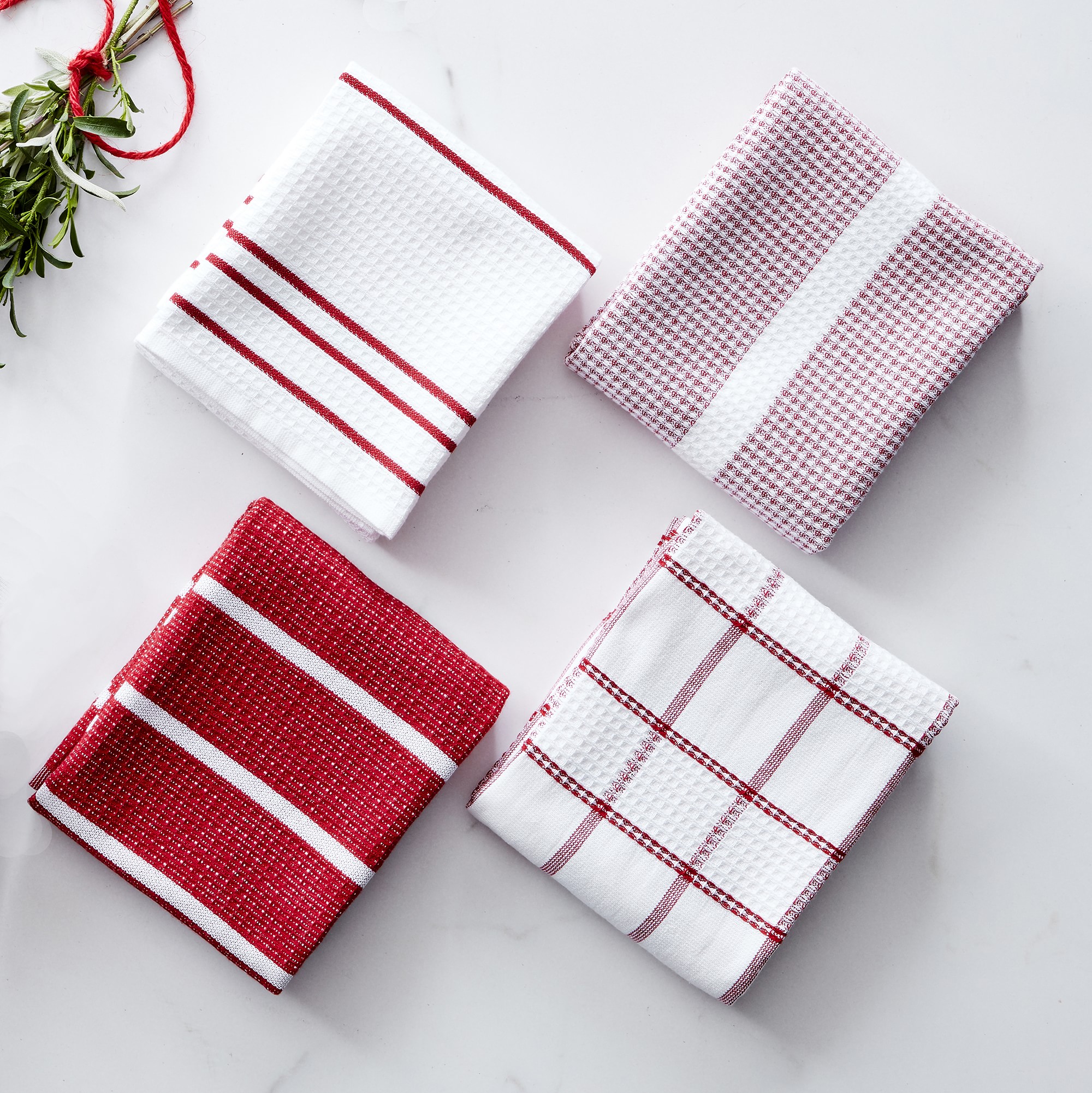 Williams Sonoma Super Absorbent Waffle Weave Towels, Set of 4