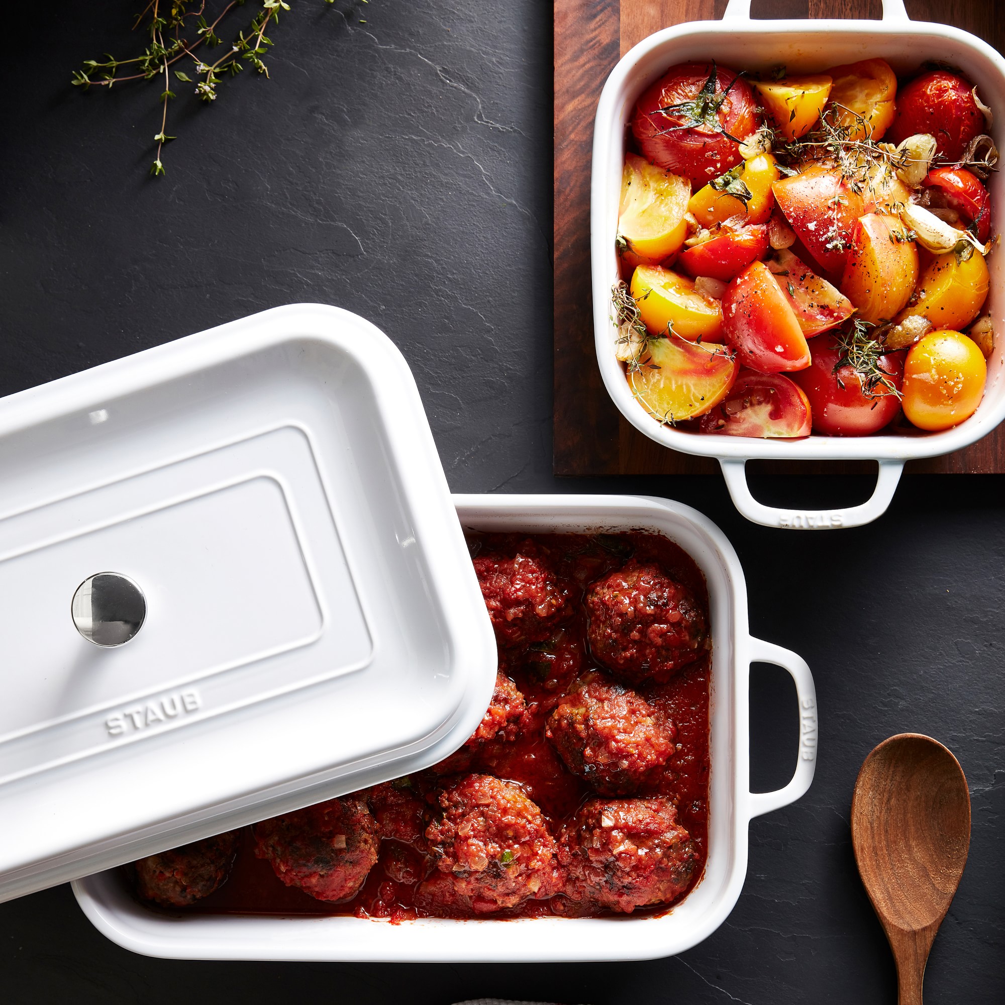 Staub Stoneware Rectangular Covered Baker, 4.8-Qt.