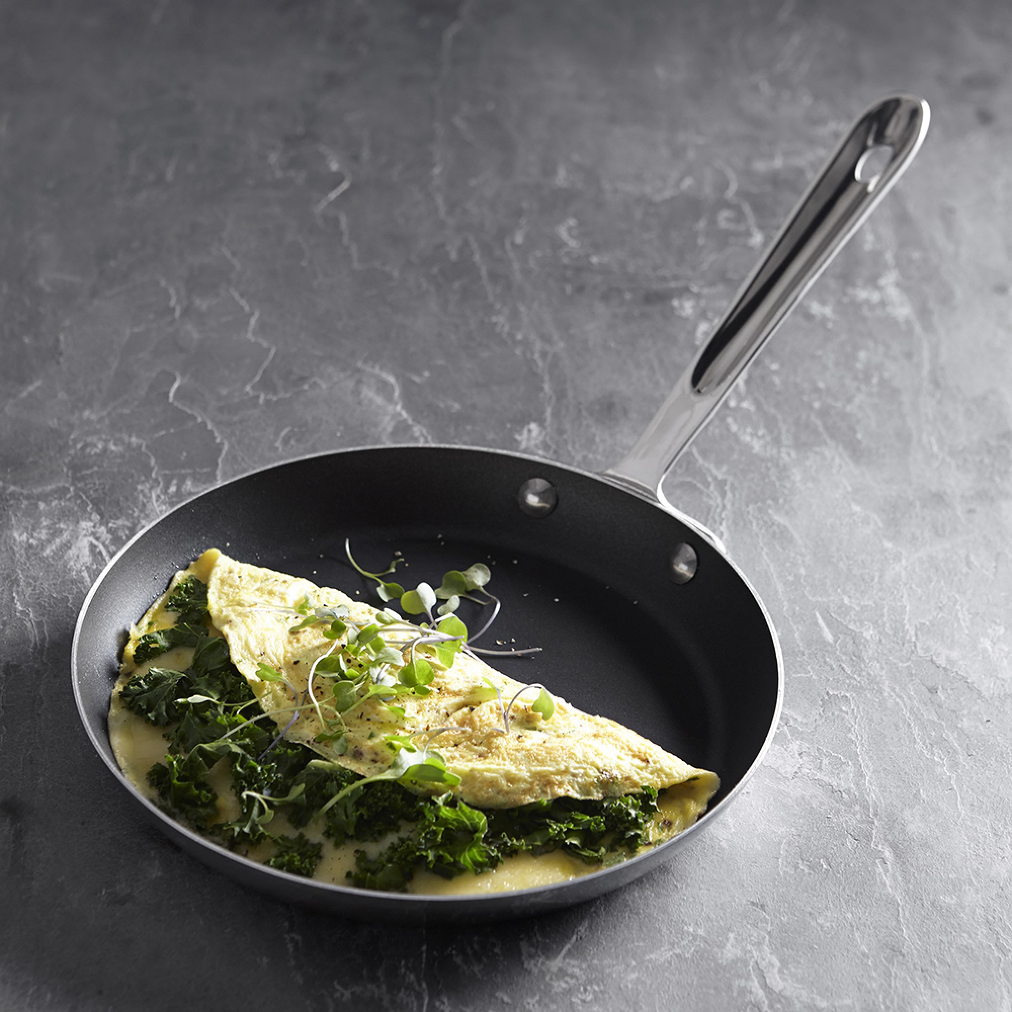 All-Clad D5® Stainless-Steel Nonstick Omelette Fry Pan