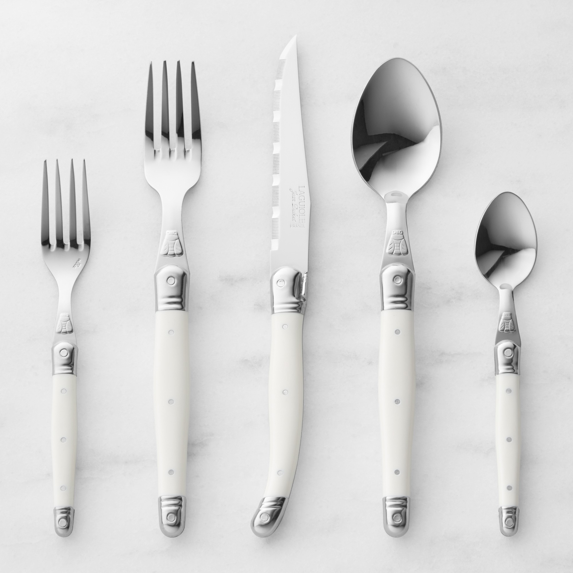 Jean Dubost Laguiole Mid-Gauge 20-Piece Flatware Set