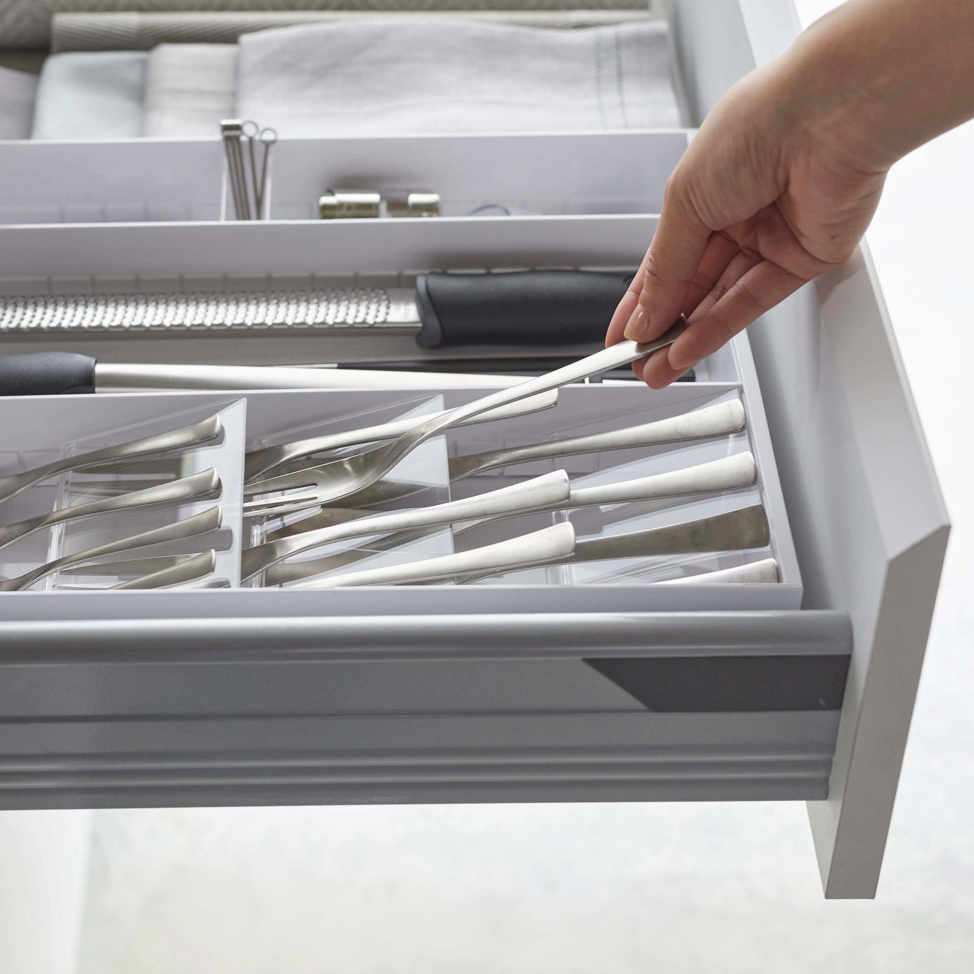 Yamazaki Home Expandable Cutlery Storage Organizer