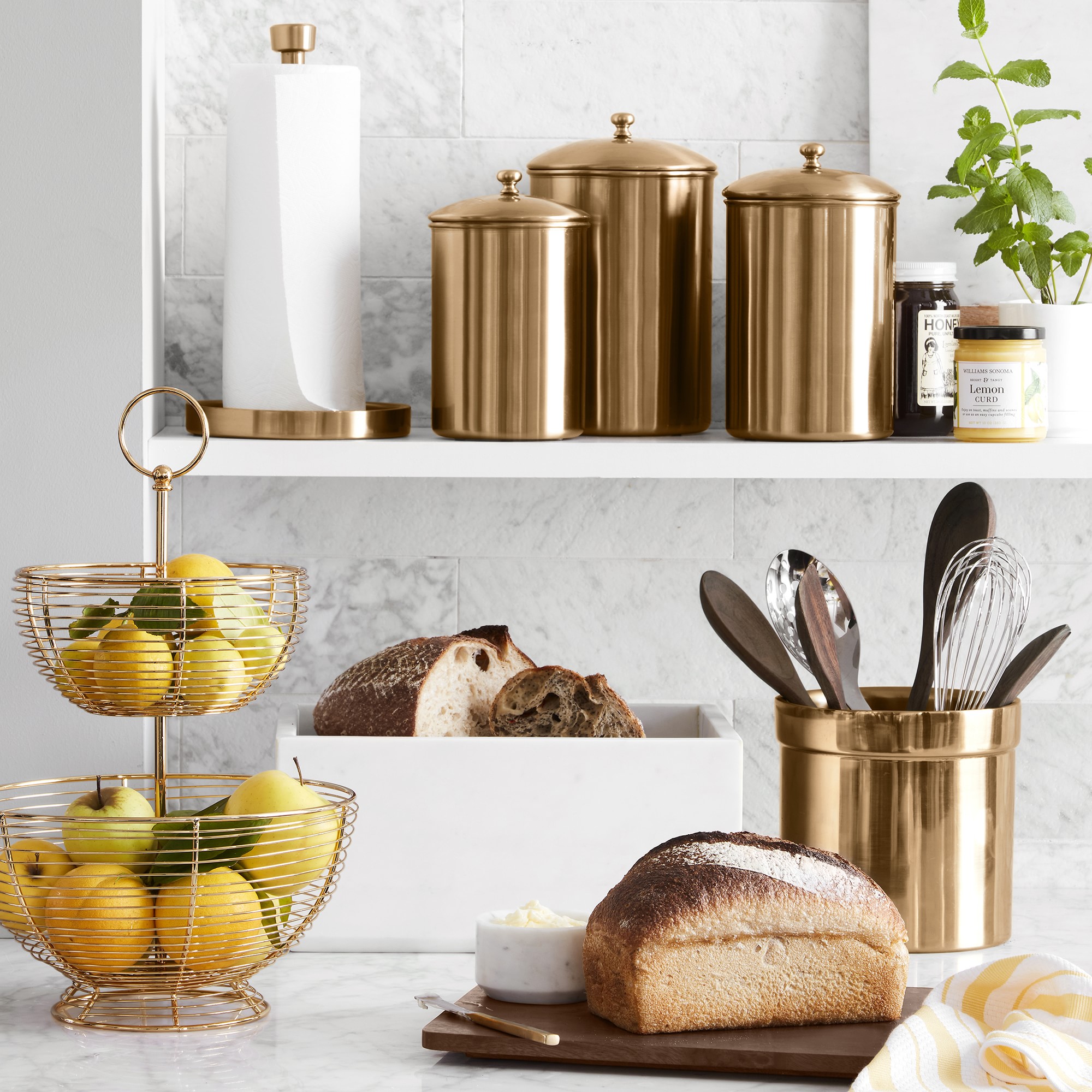 Gold Paper Towel Holder