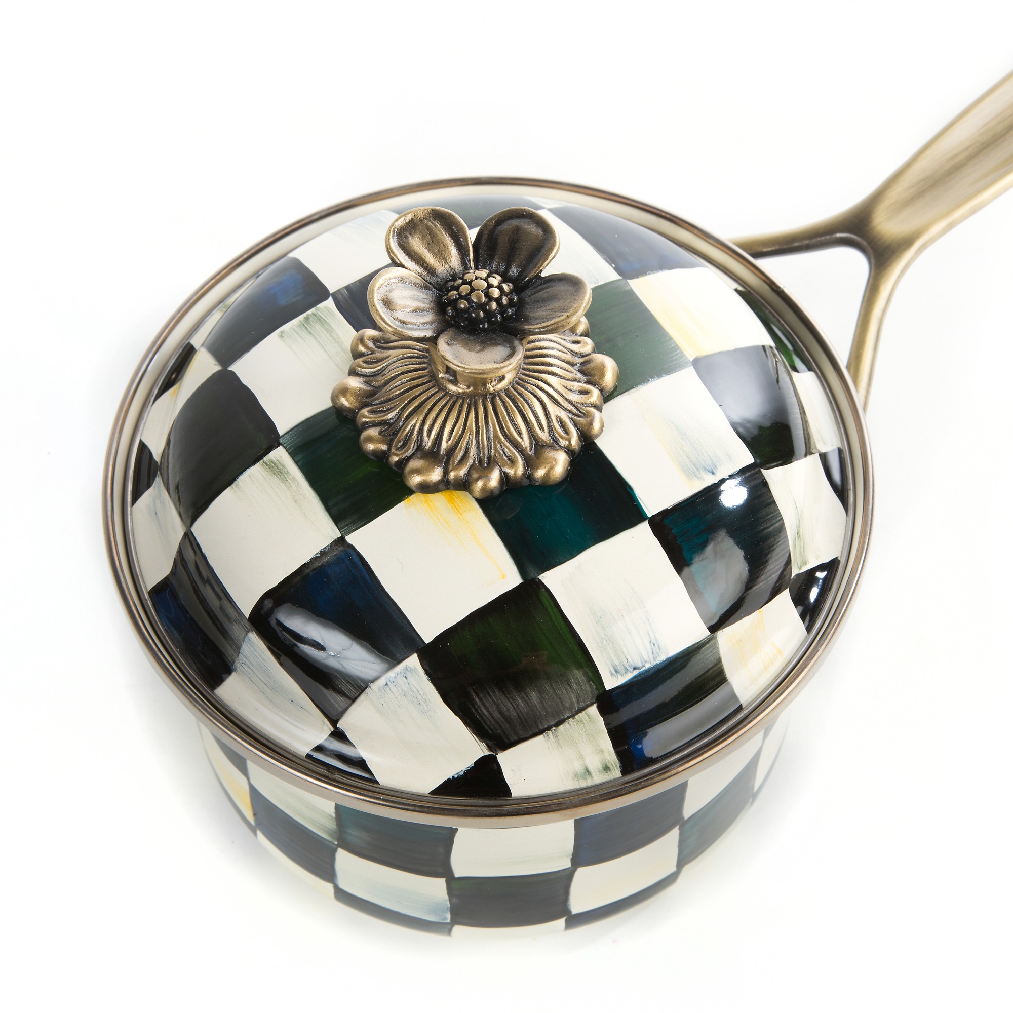 MacKenzie-Childs Courtly Check Saucepan