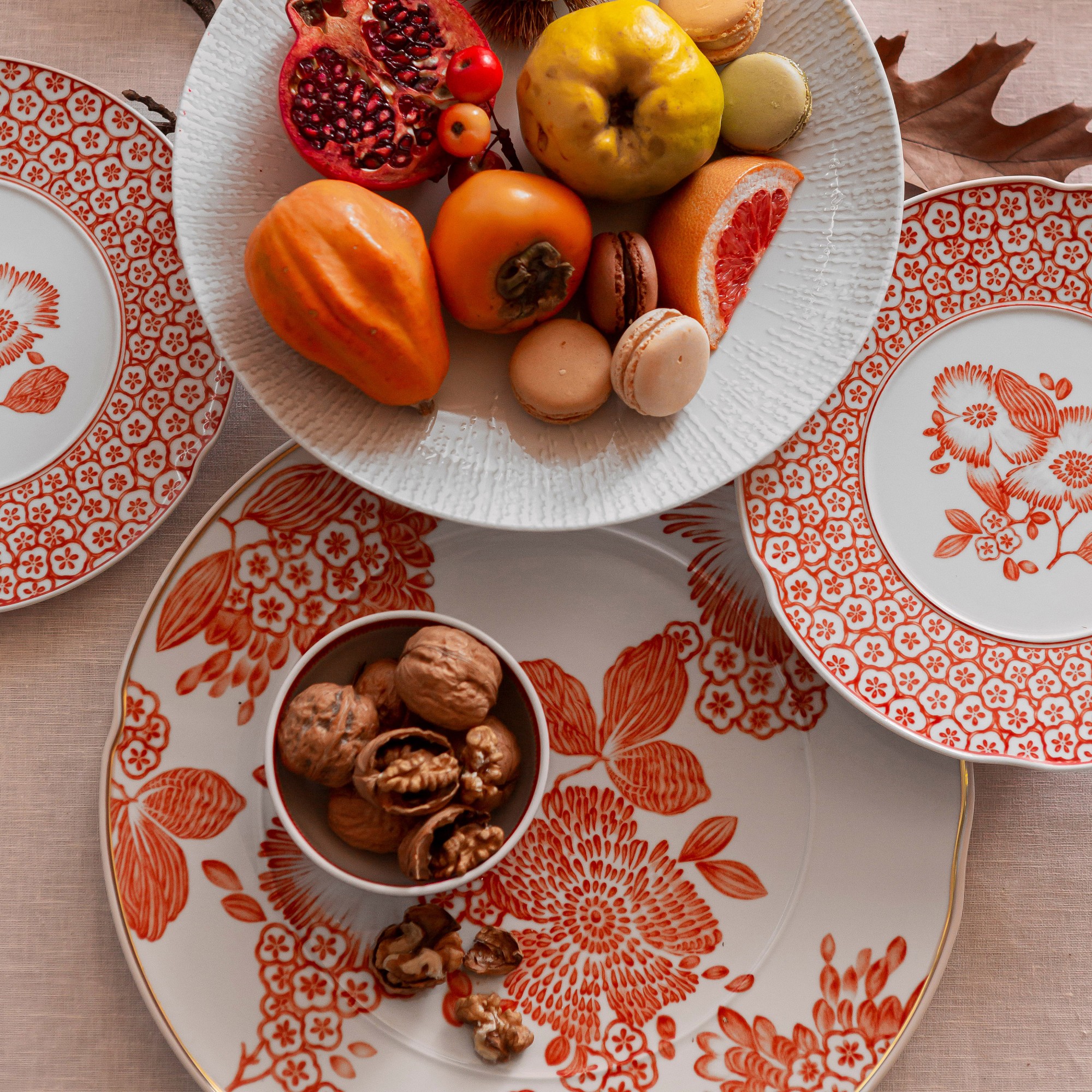 Oscar De La Renta Coralina Dinner Plates, Set of 4
