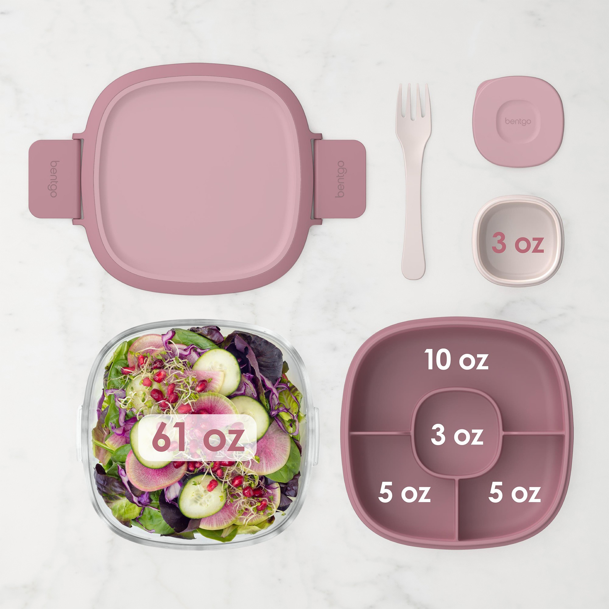 Bentgo Glass Leak-proof Salad Container