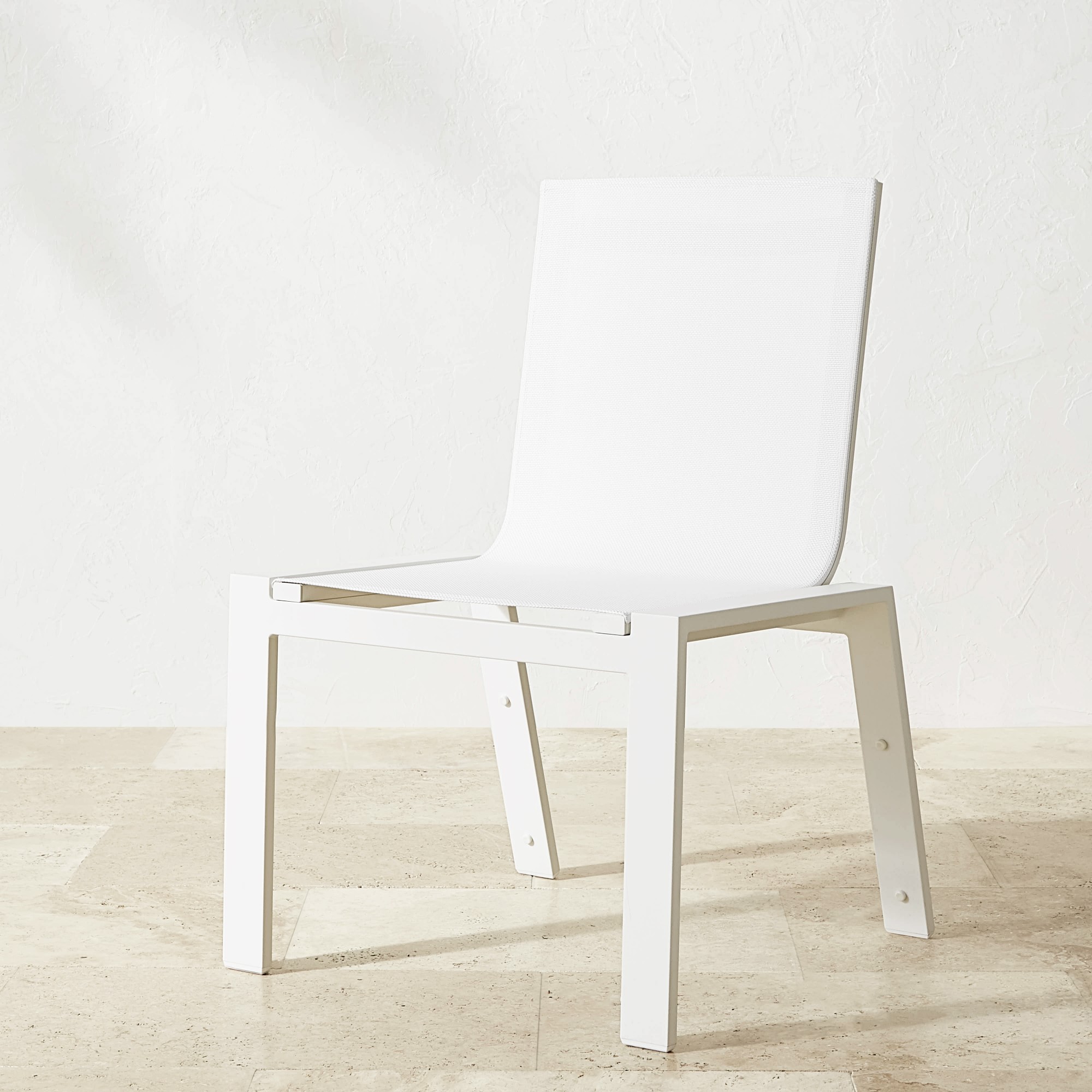 Santa Barbara White Metal Dining Table & Dining Chairs (84