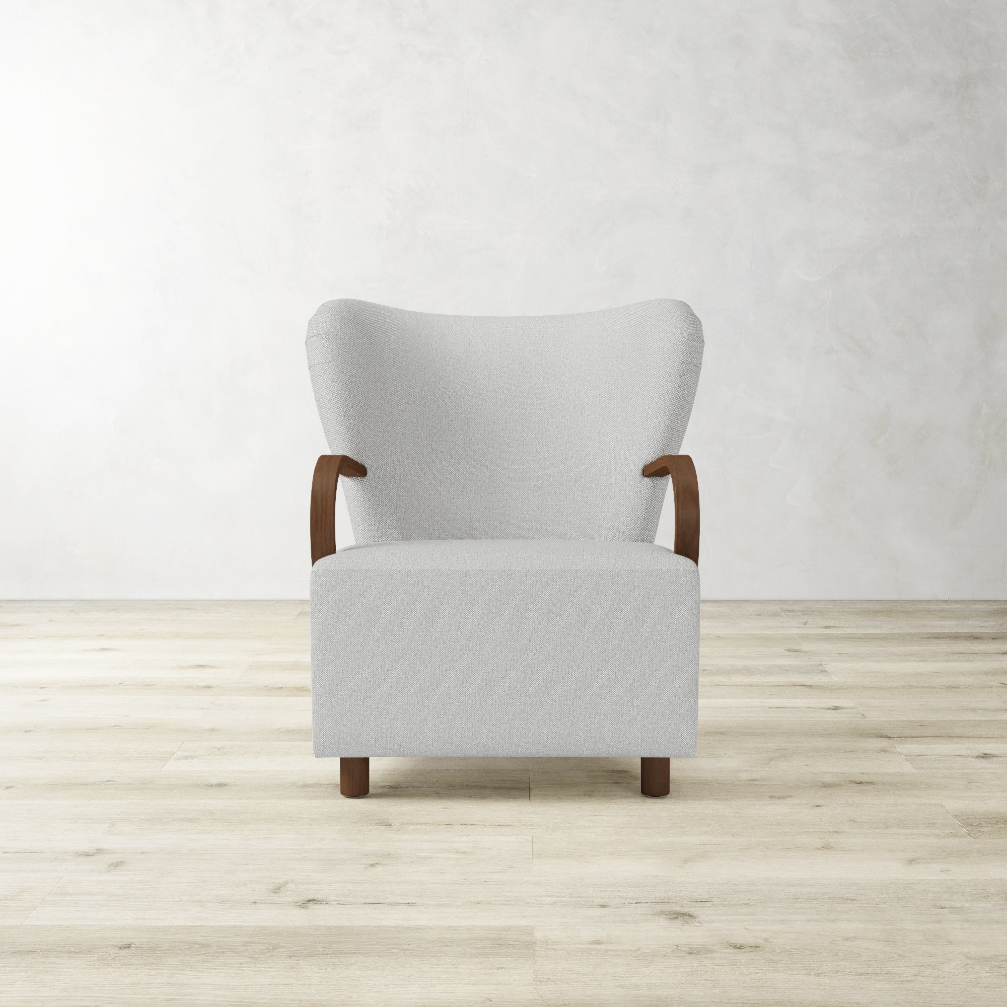 Corban Bentwood Upholstered Occasional Chair