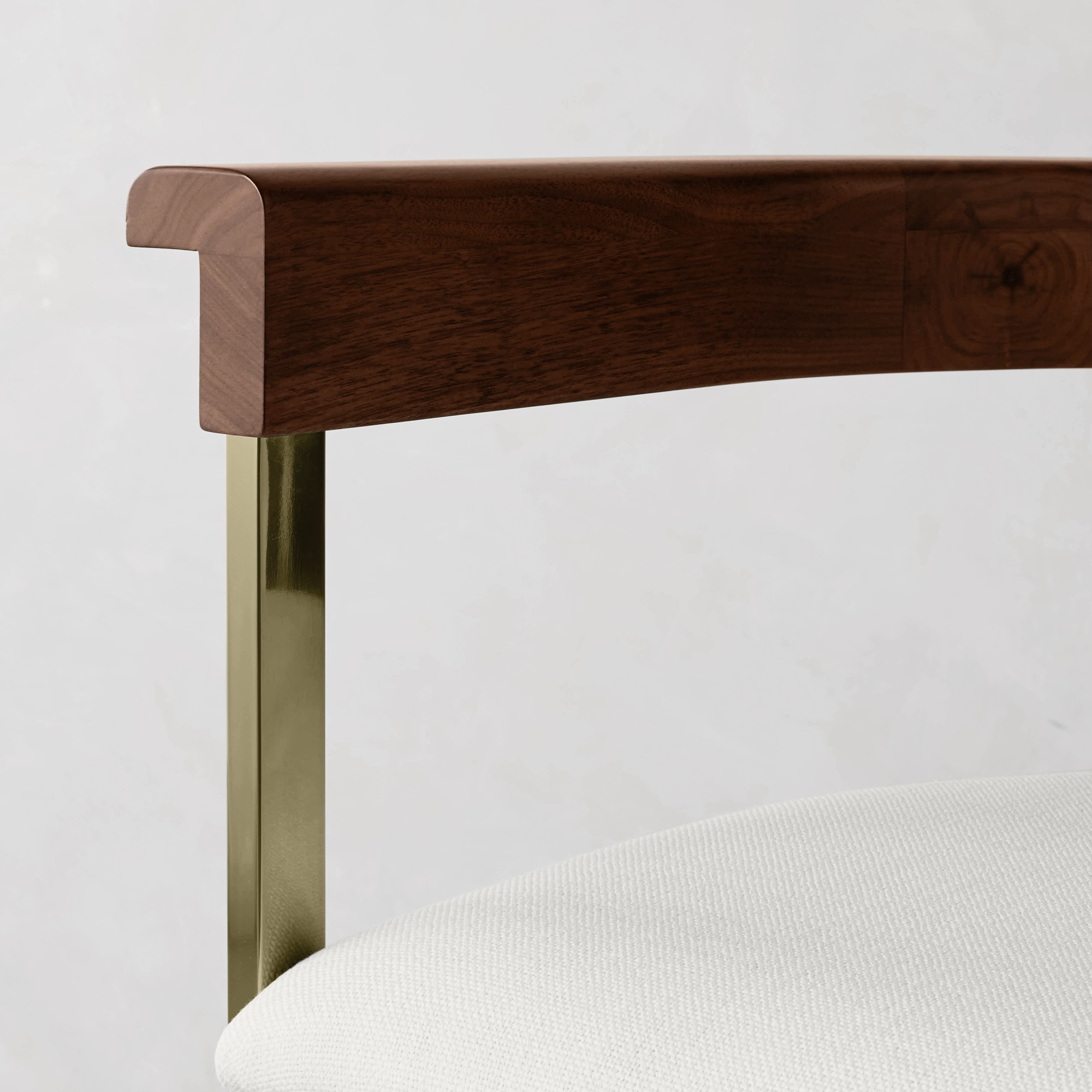 Tulip Upholstered Dining Armchair