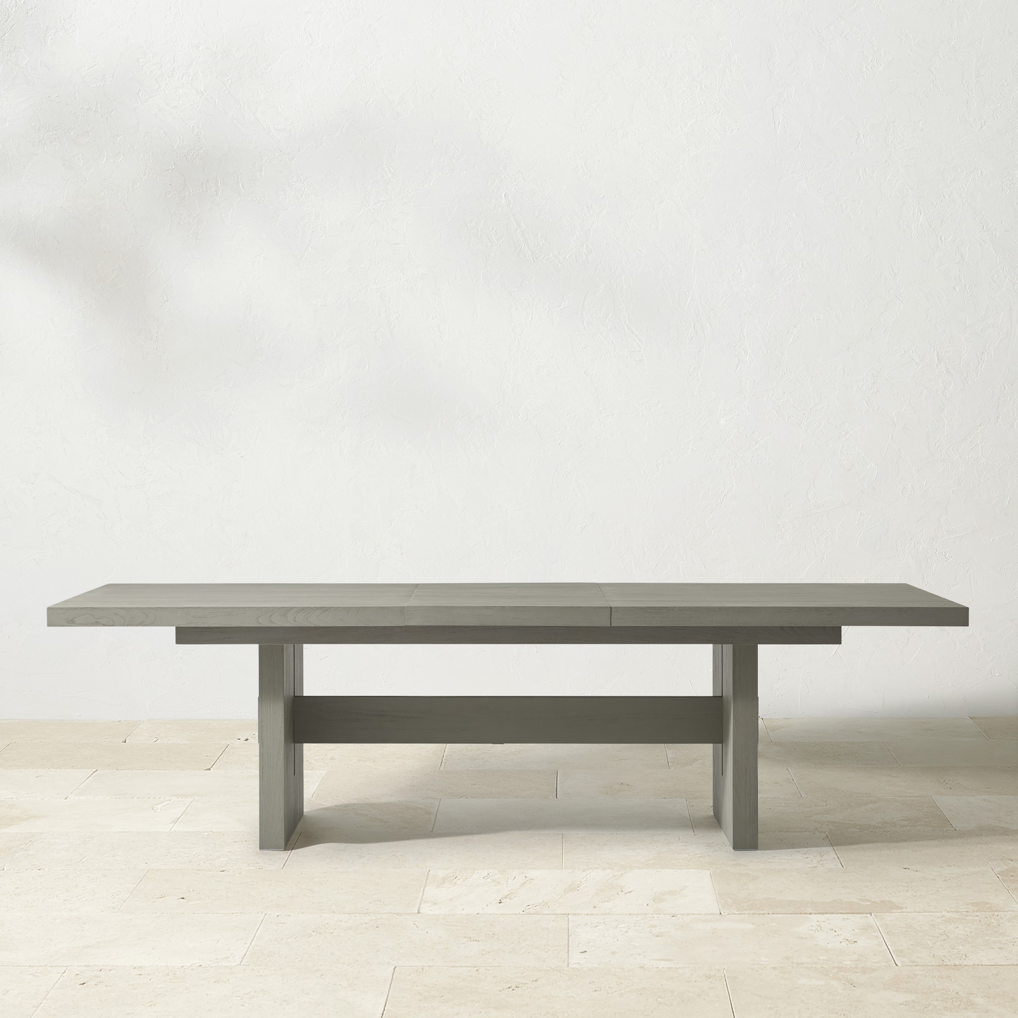 San Clemente Outdoor Grey Teak Rectangular Dining Table (84