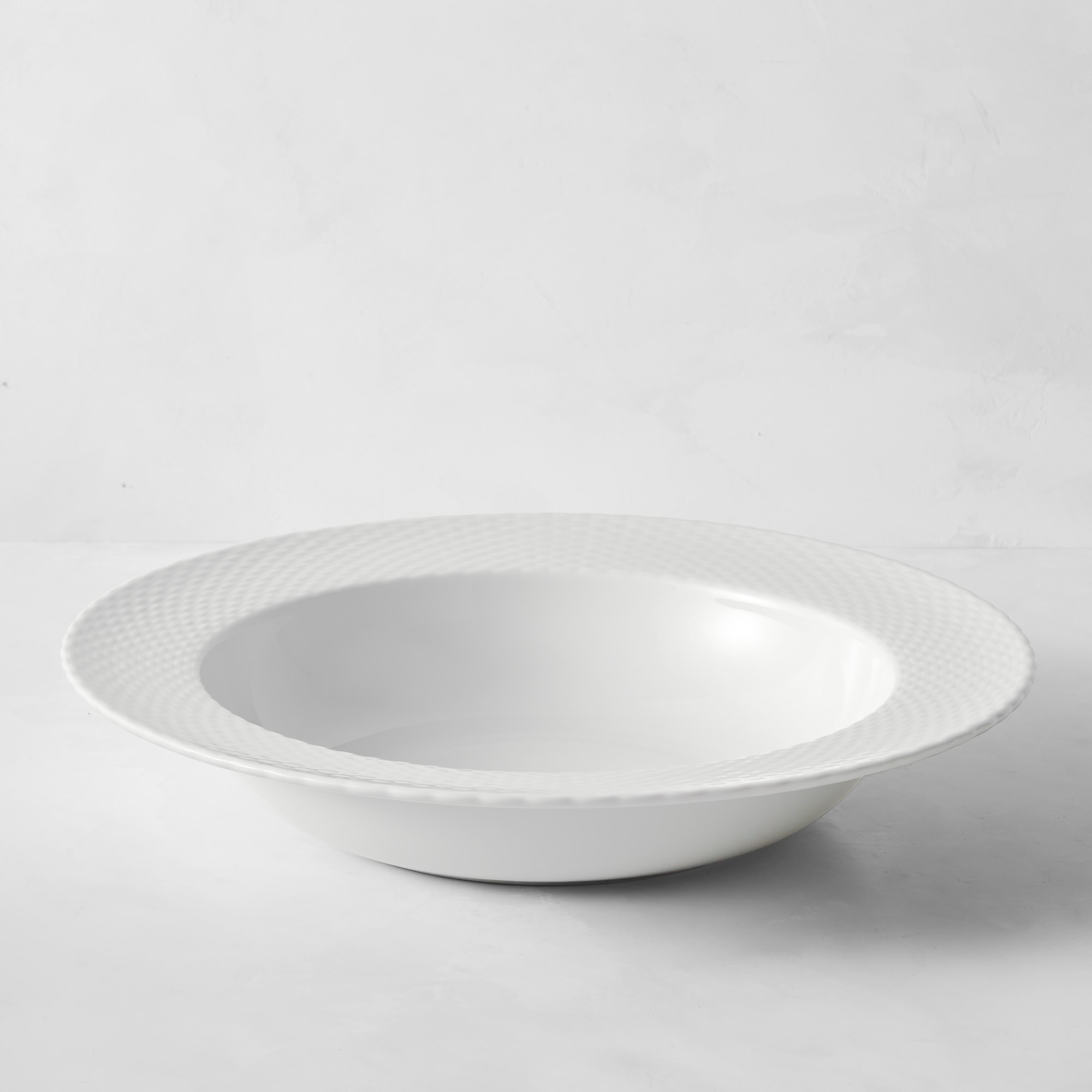 Pillivuyt Basketweave Porcelain Serving Bowl