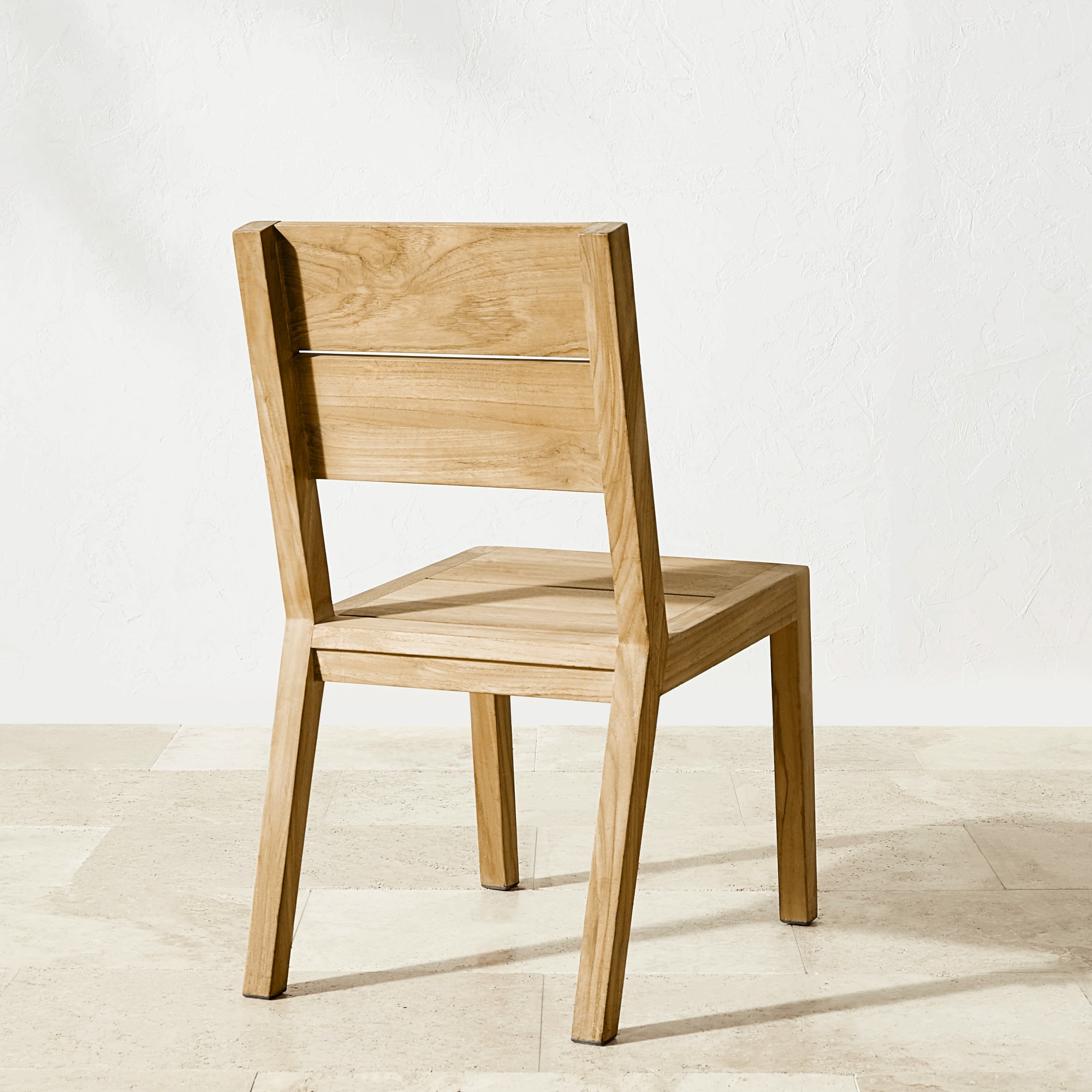 Larnaca Fiberstone Dining Table & Teak Dining Chairs (96