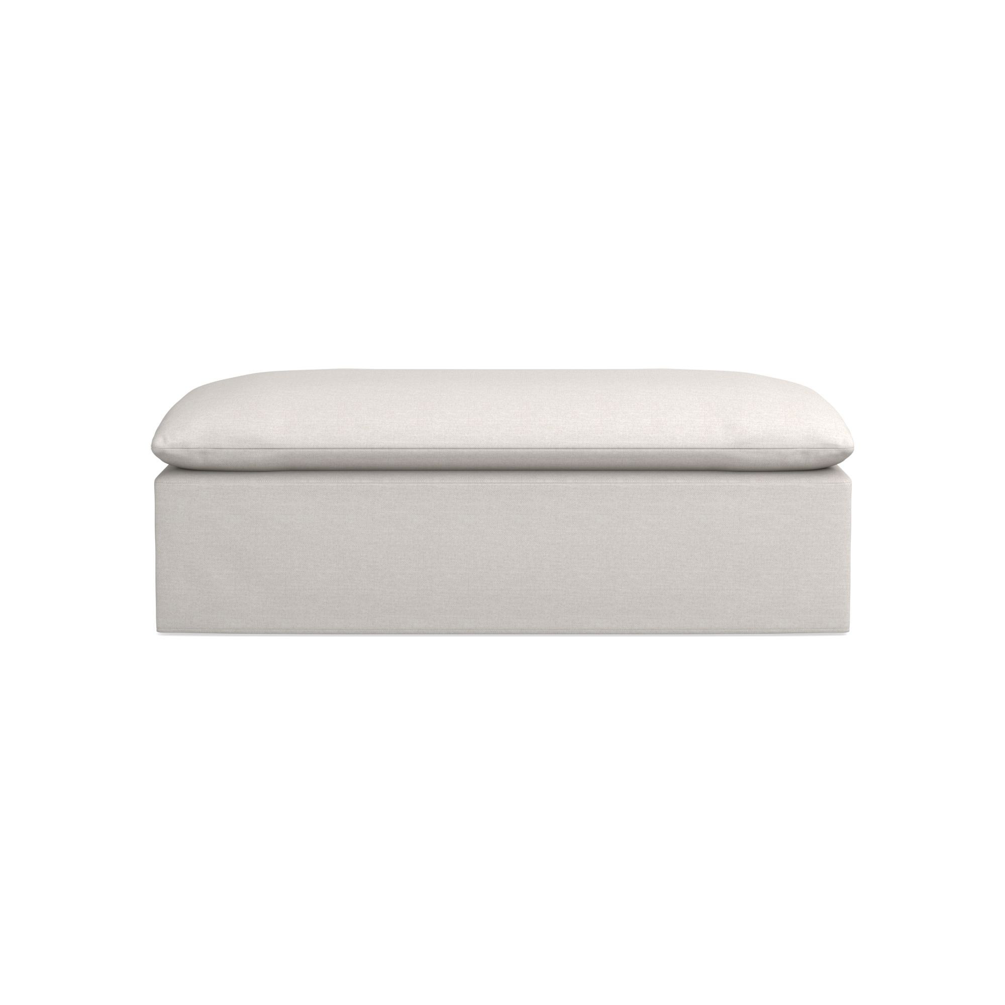 Laguna Slipcovered Coffee Table Ottoman (57