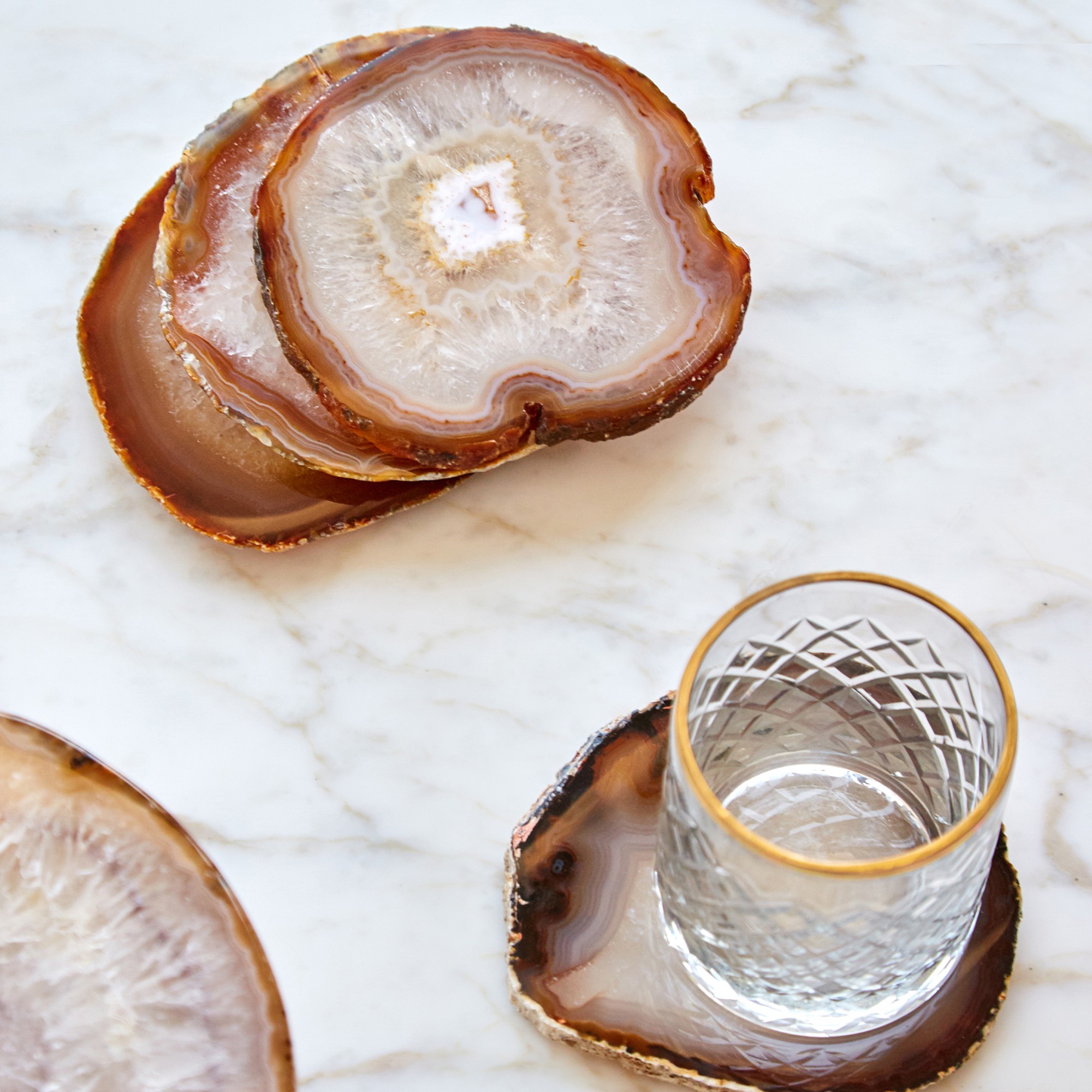 ANNA New York Pedra Coasters, Set of 4