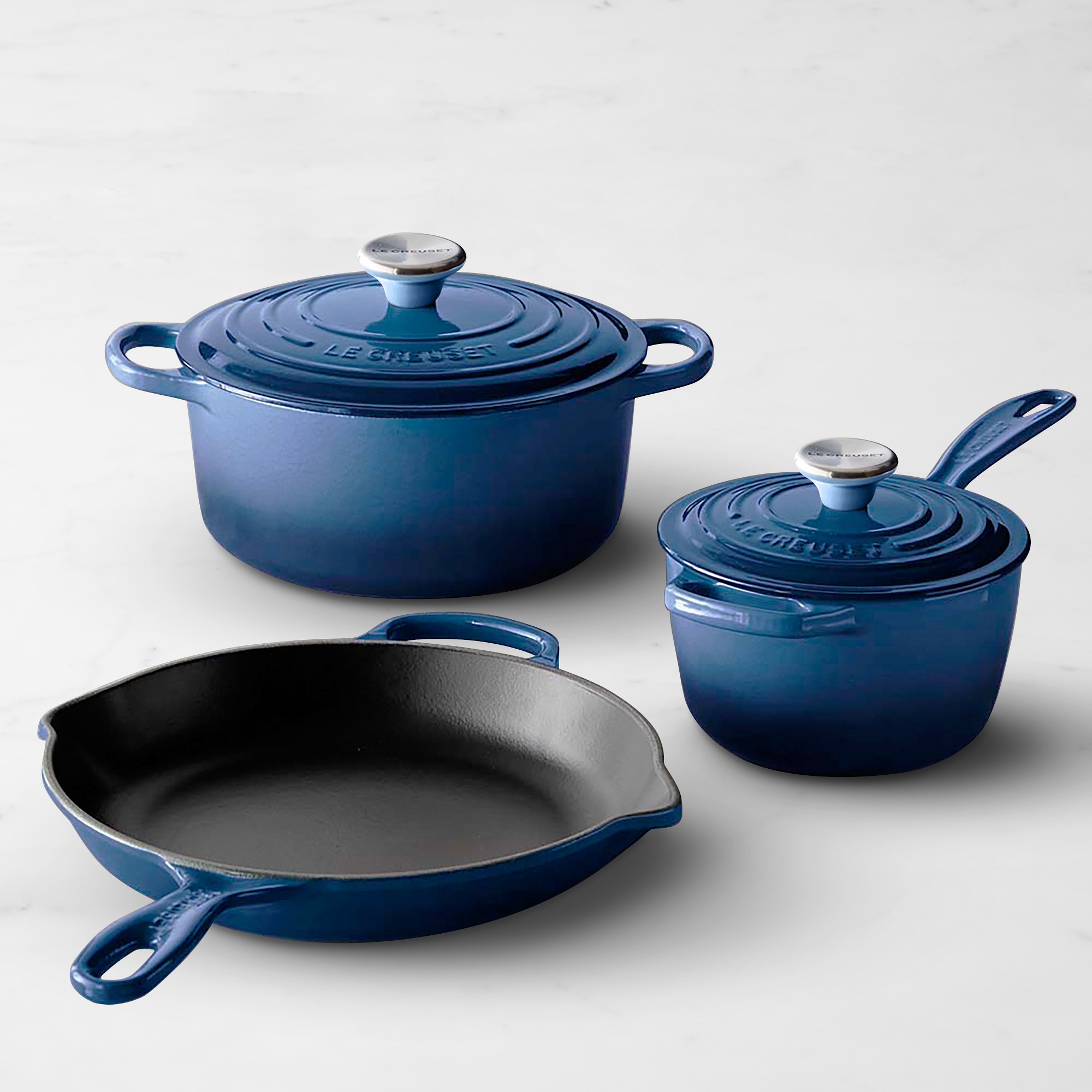 Le Creuset Signature Enameled Cast Iron 5-Piece Cookware Set
