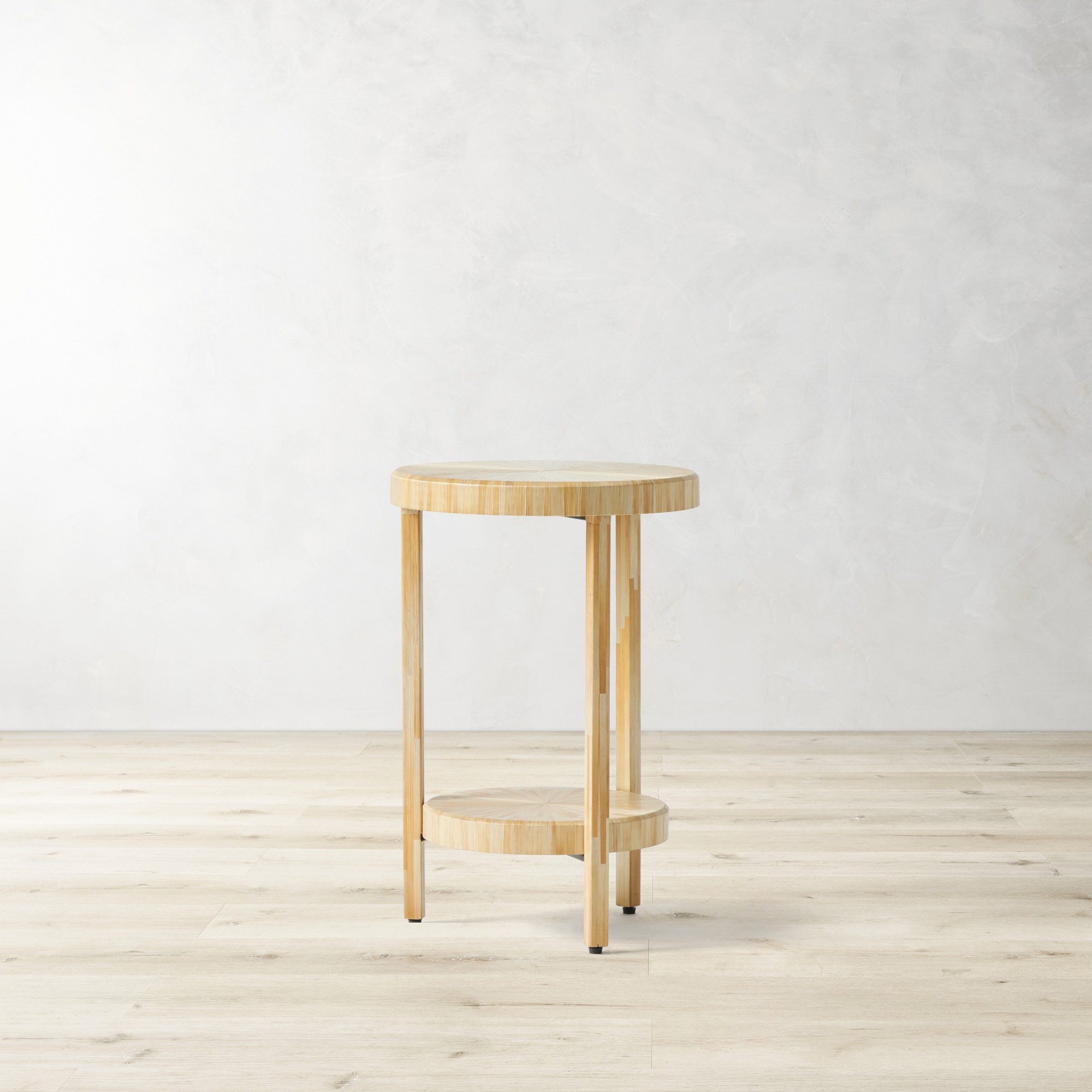 Straw Marquetry Nesting Tables (16