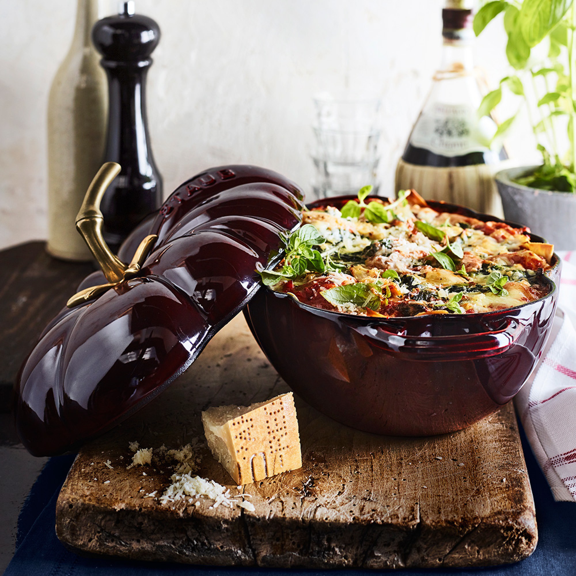 Staub Enameled Cast Iron Tomato Cocotte, 3-Qt.