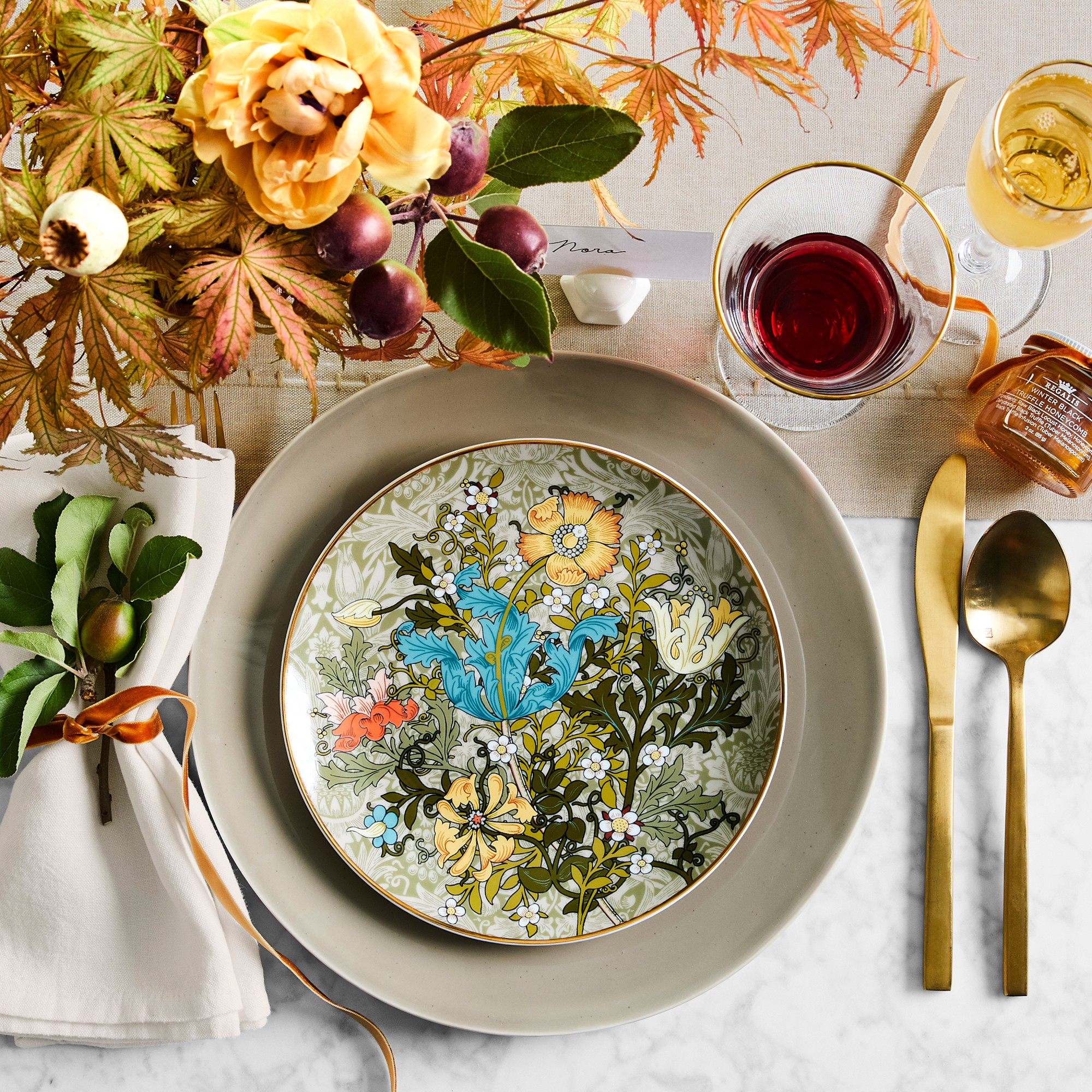 Morris & Co. x Williams Sonoma Cotswold Mixed Salad Plates, Set of 4