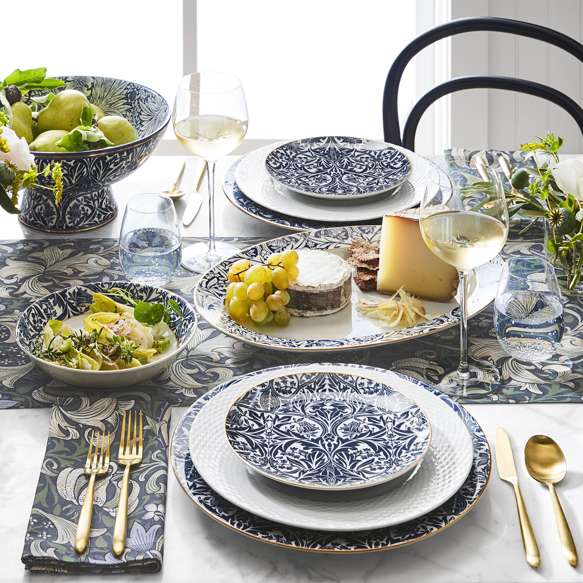 Morris & Co. x Williams Sonoma Bluebell Salad Plates, Set of 4