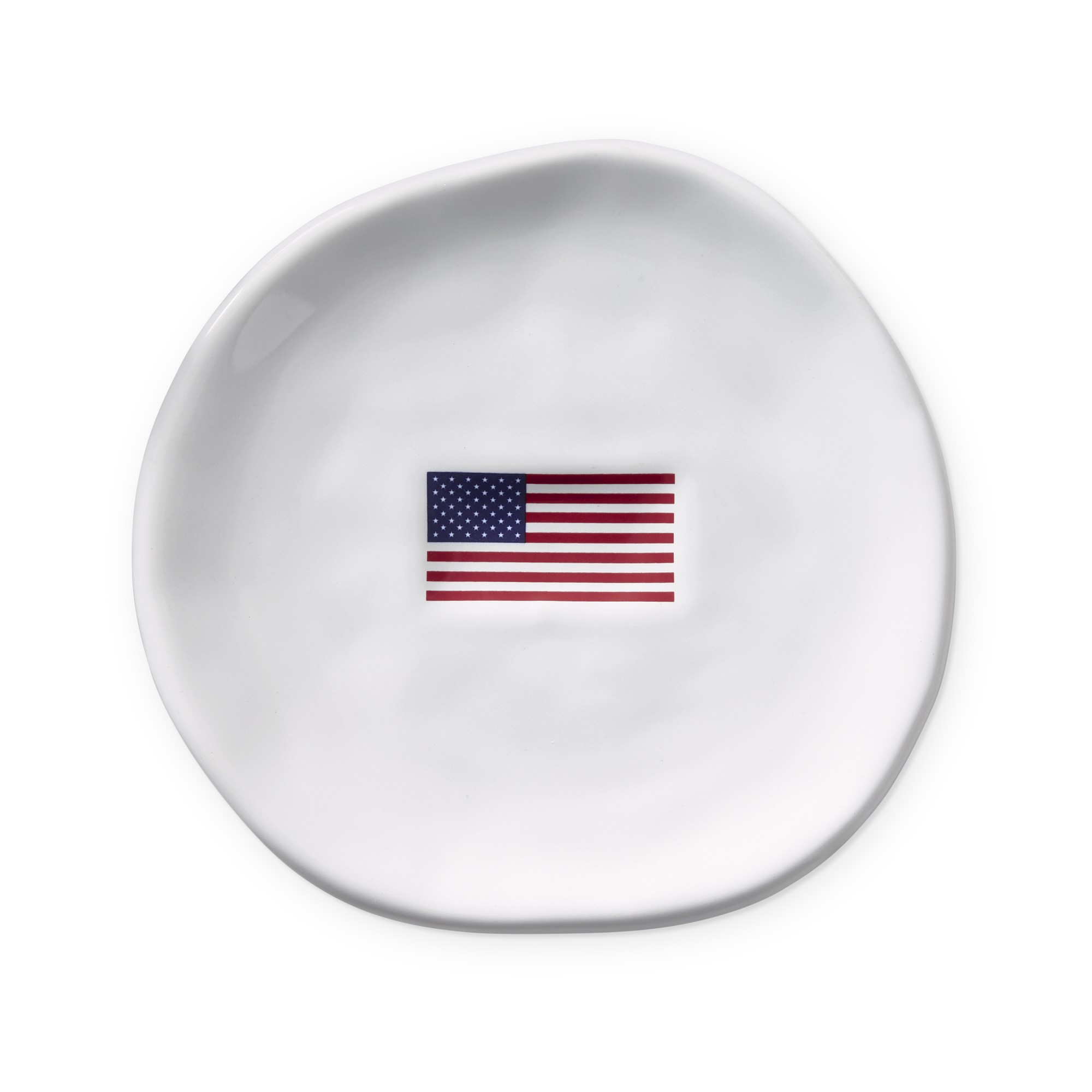 American Flag Appetizer Plates