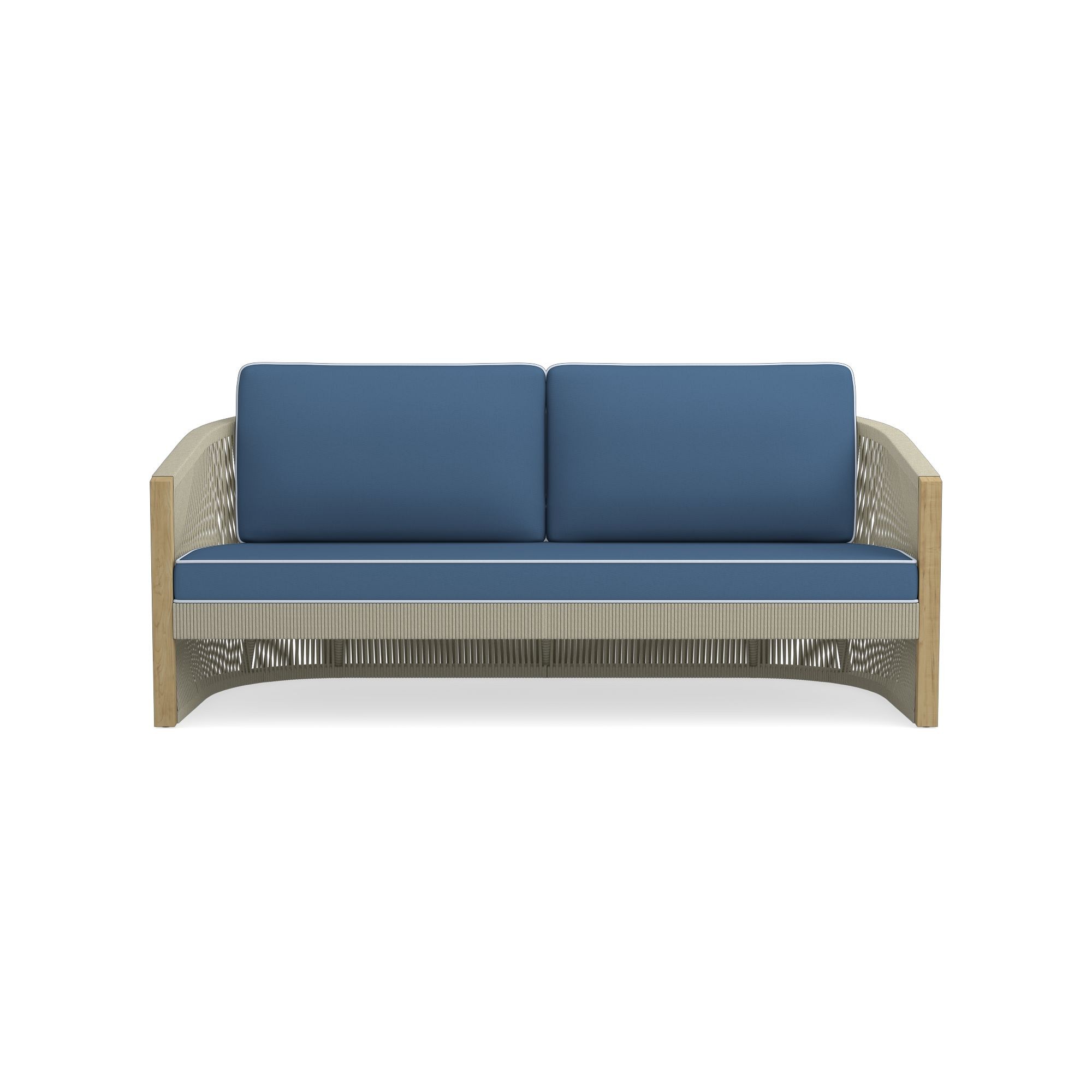 Pasadena Outdoor Teak and Rope Sofa Cushions