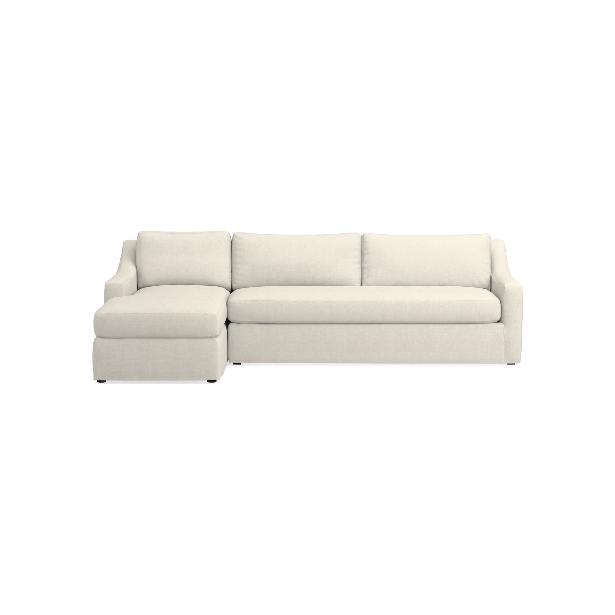 Ghent Slope Arm Slipcovered 2-Piece L-Shape Sofa with Chaise (109