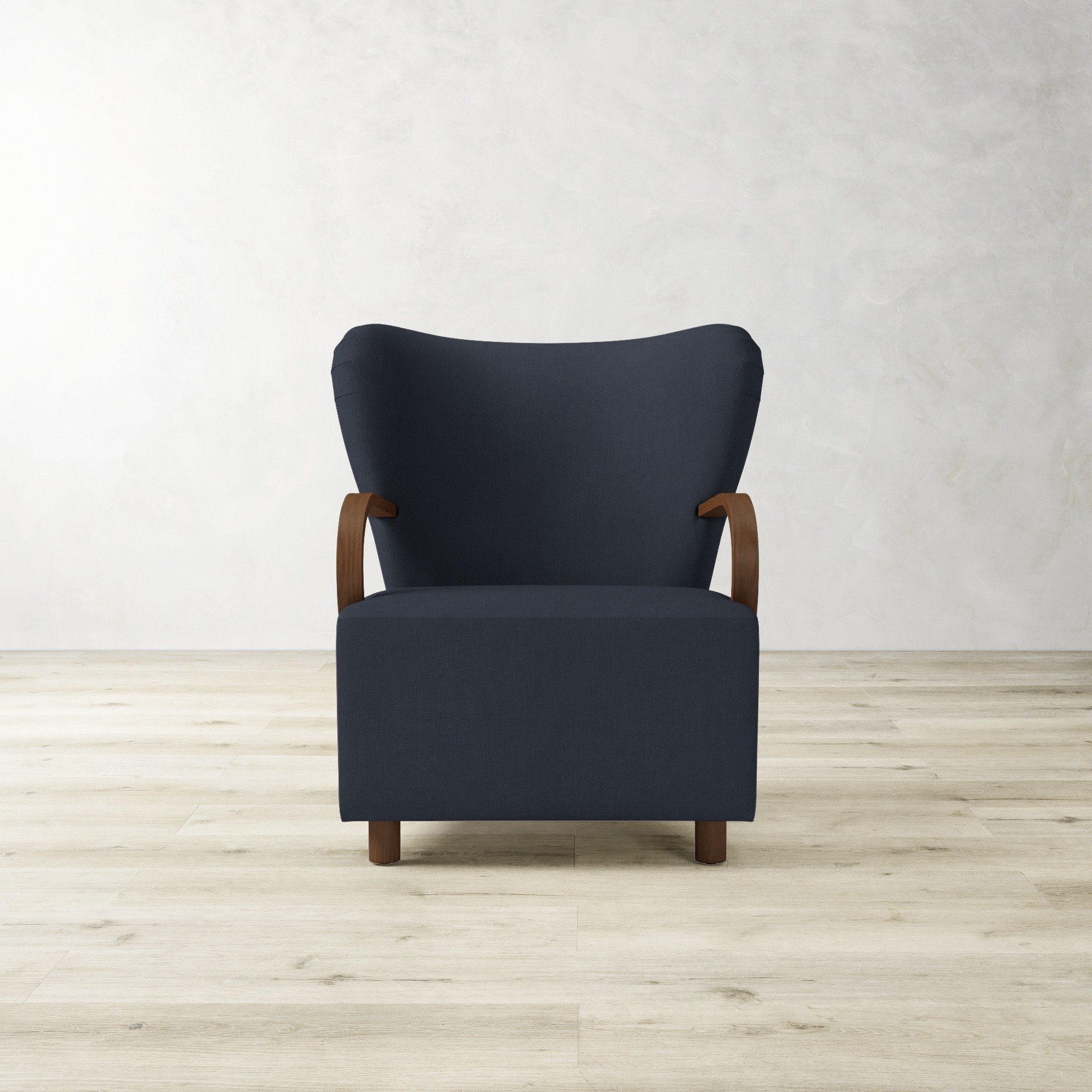 Corban Bentwood Upholstered Occasional Chair