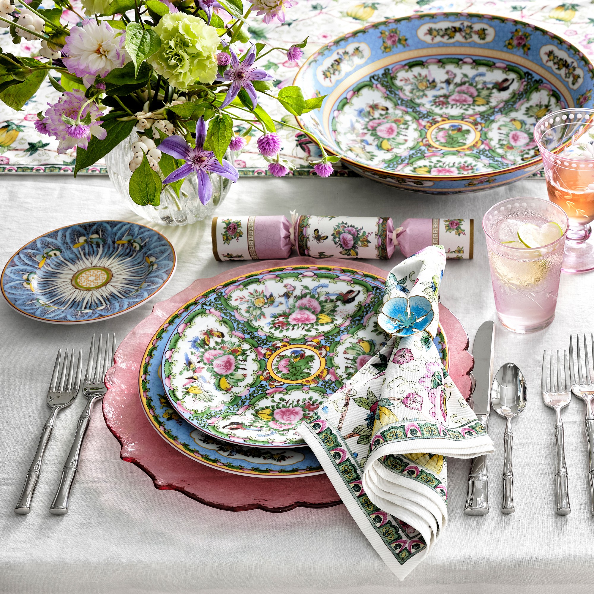 Famille Rose Salad Plates