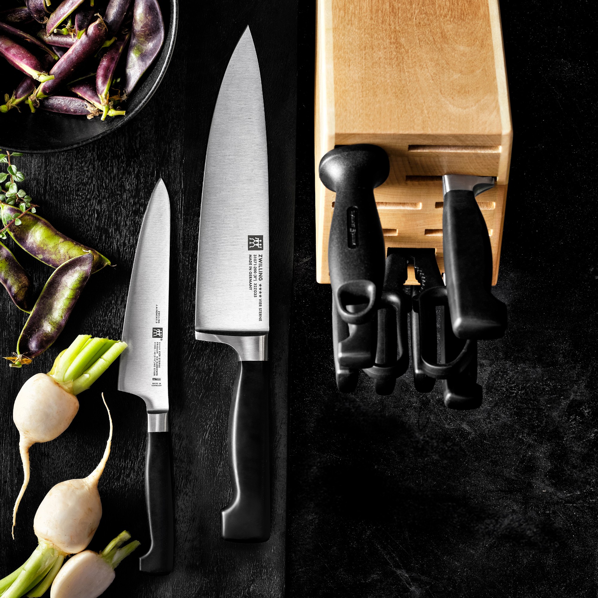 Zwilling Four Star Eco Knife Block, Set of 8