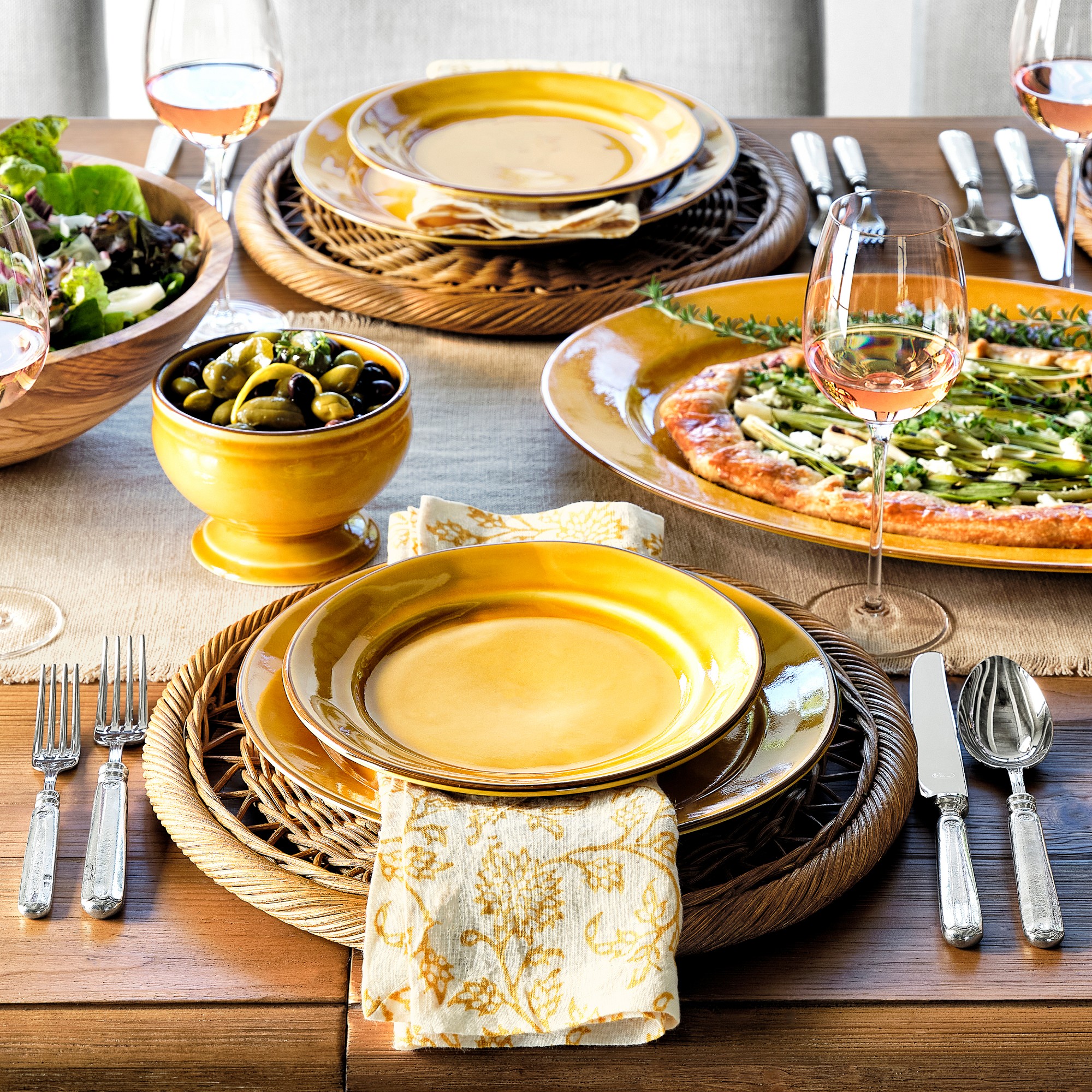 Provençal Salad Plates, Set of 4