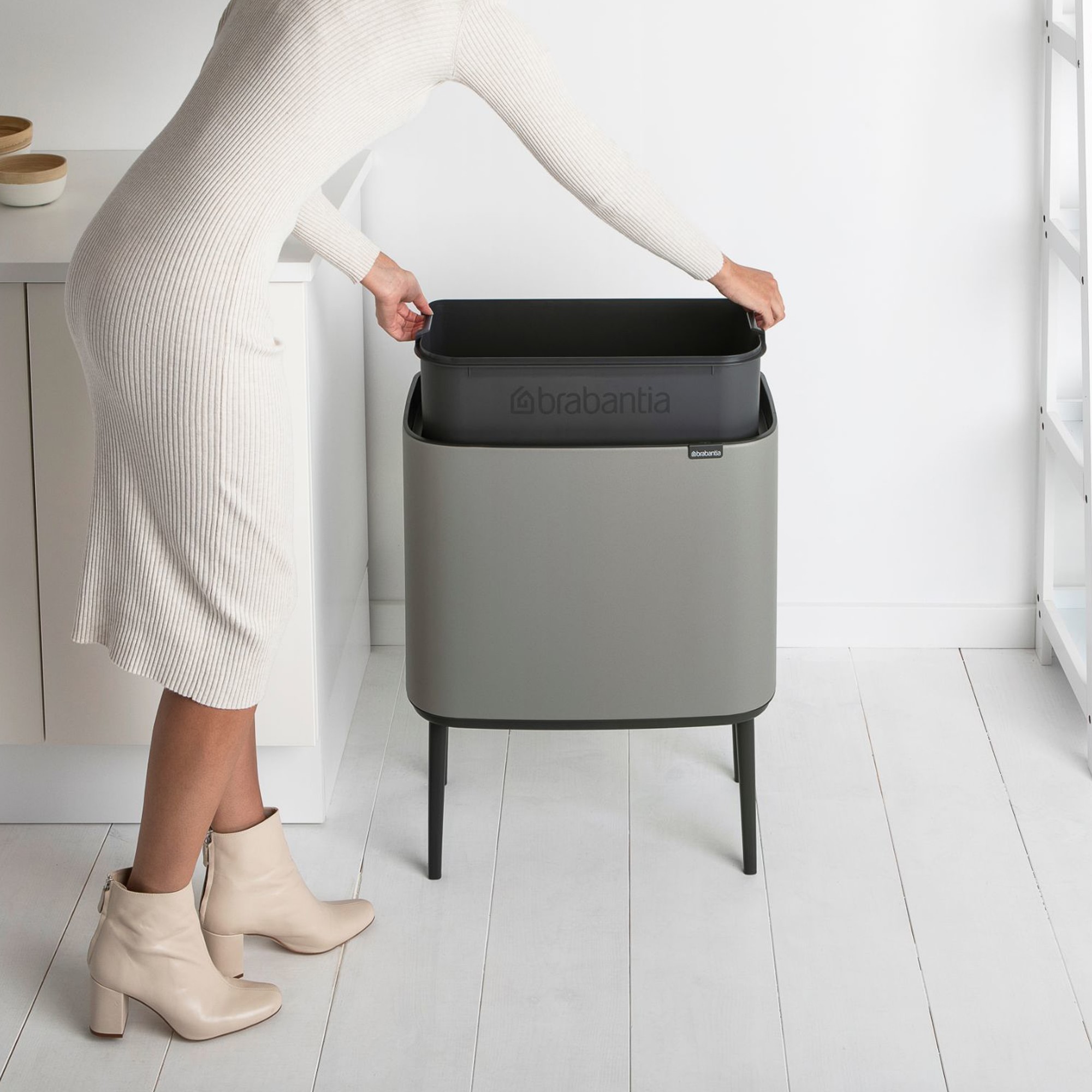 Brabantia Bo Touch Top Can, 9.5 Gallons