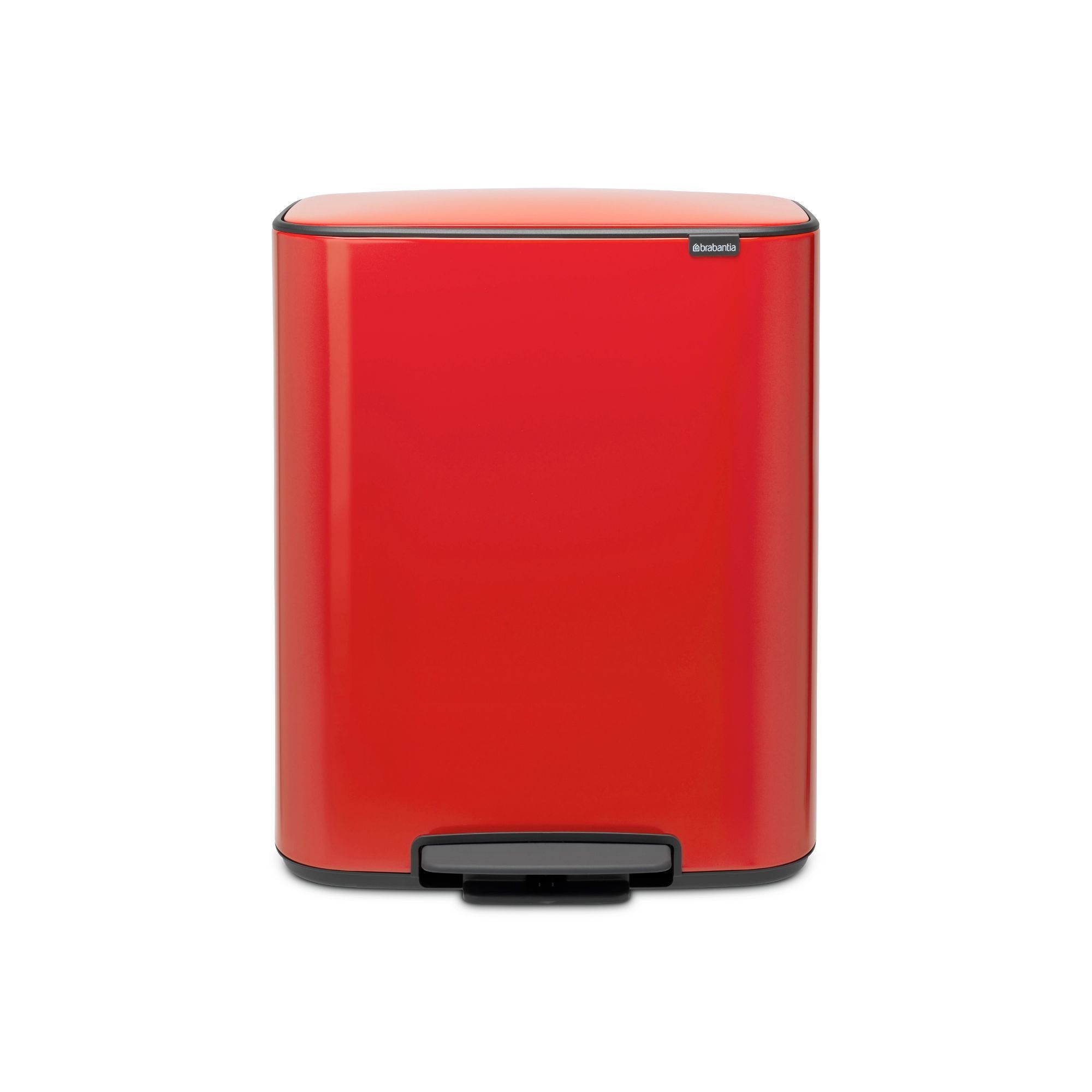 Brabantia Bo Step On Dual Compartment Recycling Trash Can, 2 x 8 Gallon