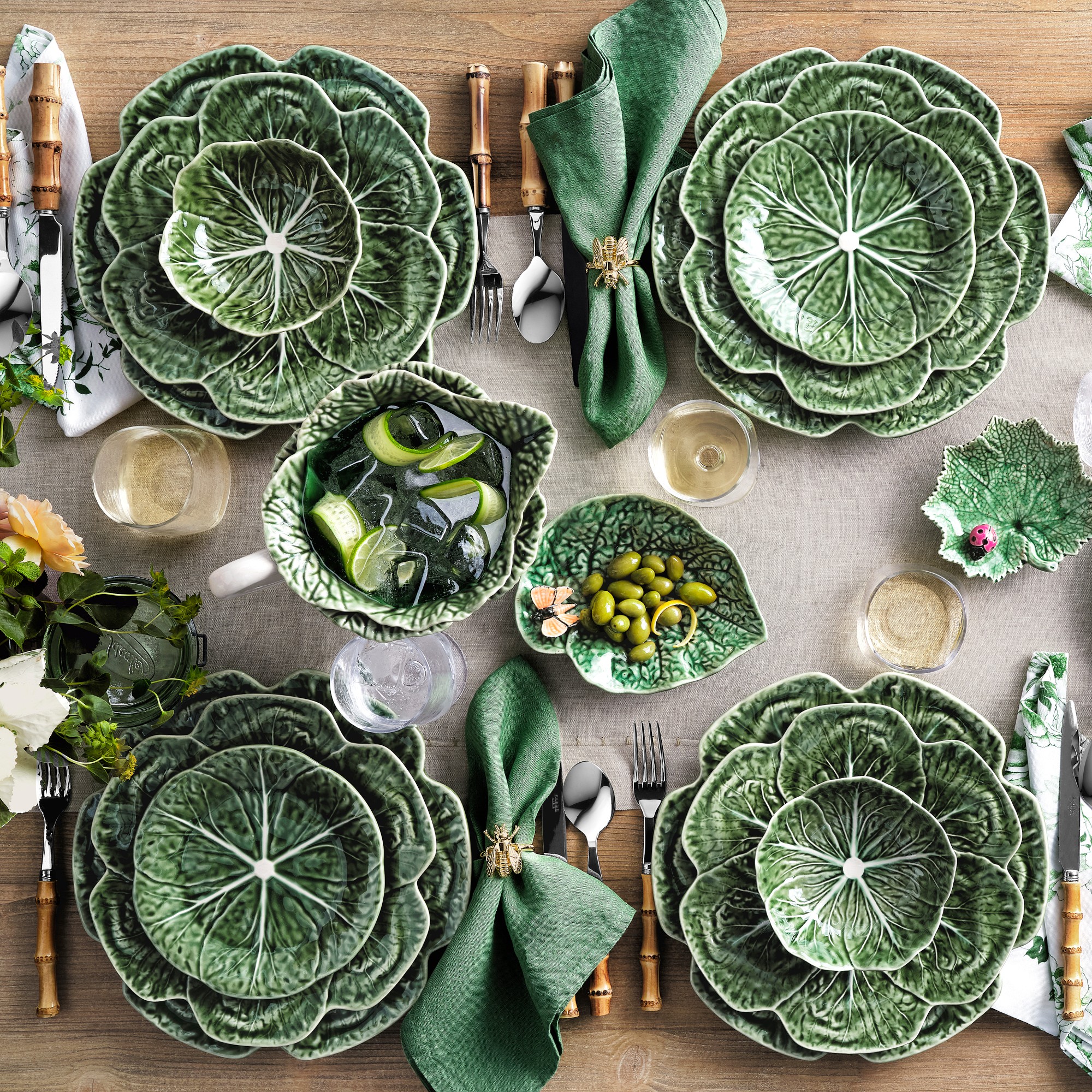 Bordallo Pinheiro Cabbage Salad Plates