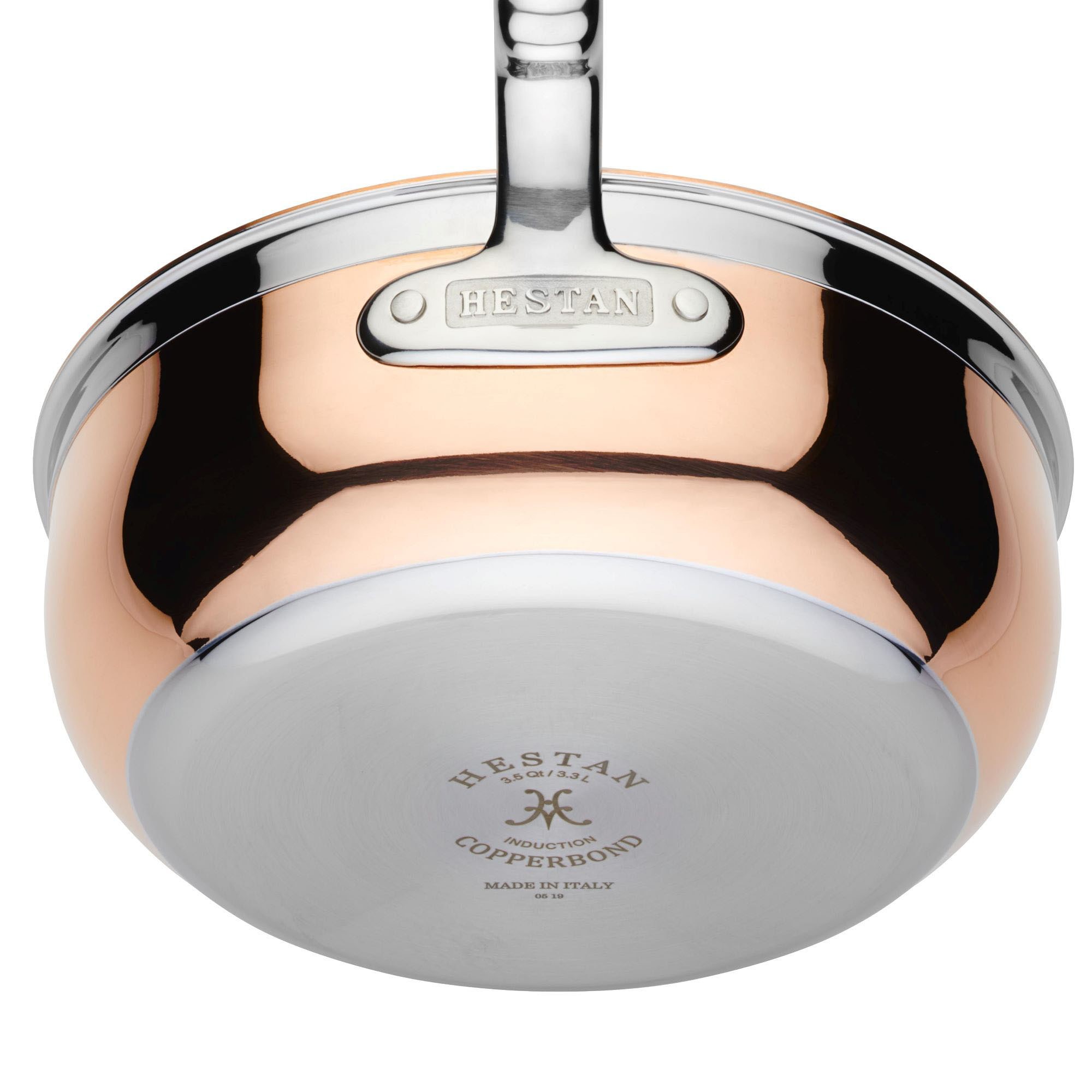 Hestan CopperBond Covered Essential Pan with Handle Helper, 5-Qt.