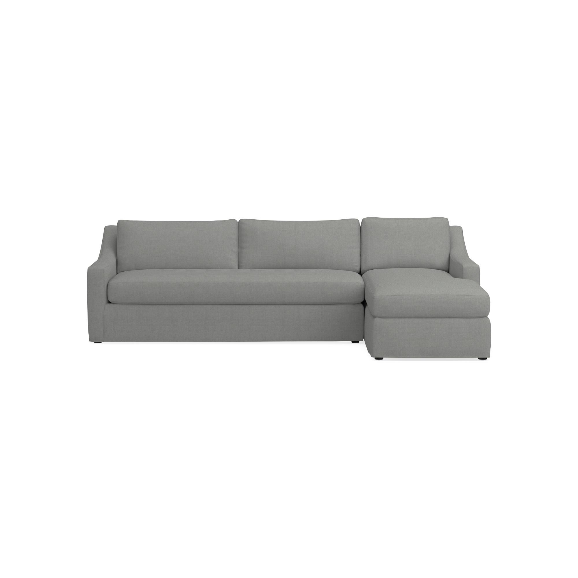 Ghent Slope Arm Slipcovered 2-Piece L-Shape Sofa with Chaise (109