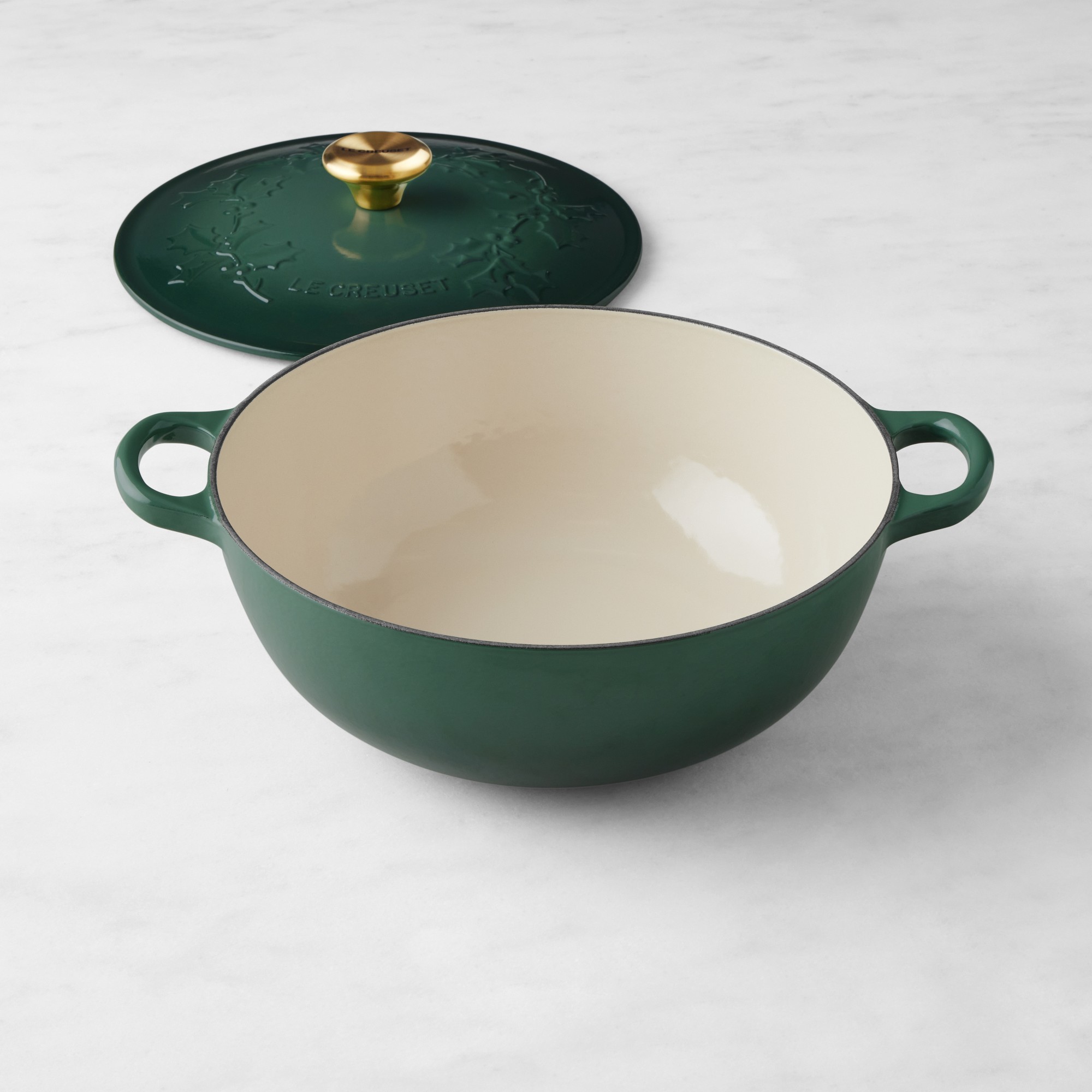 Le Creuset Enameled Cast Iron Holly Soup Pot, 4 1/2-Qt.