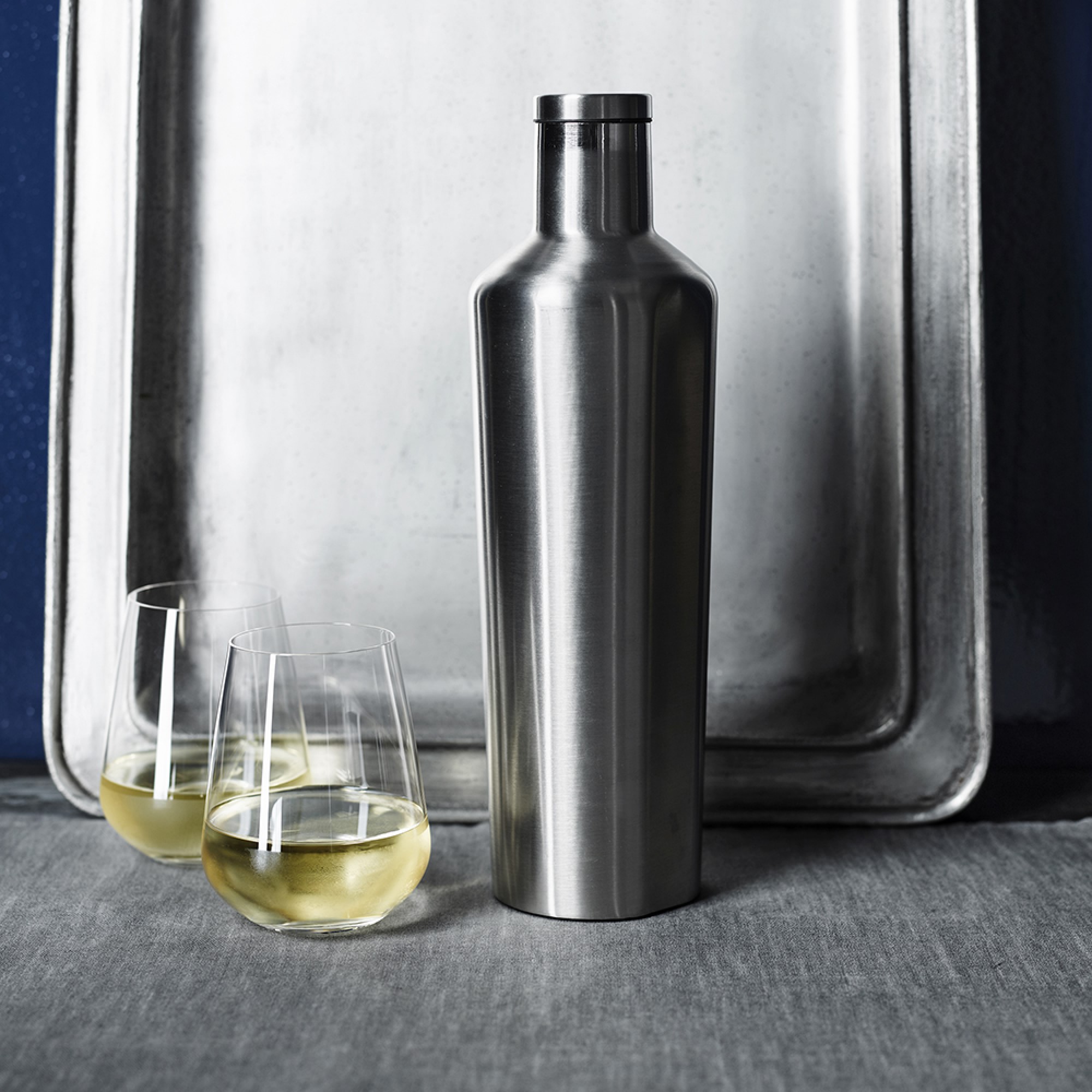 Williams Sonoma Estate Stemless White Wine Glasses