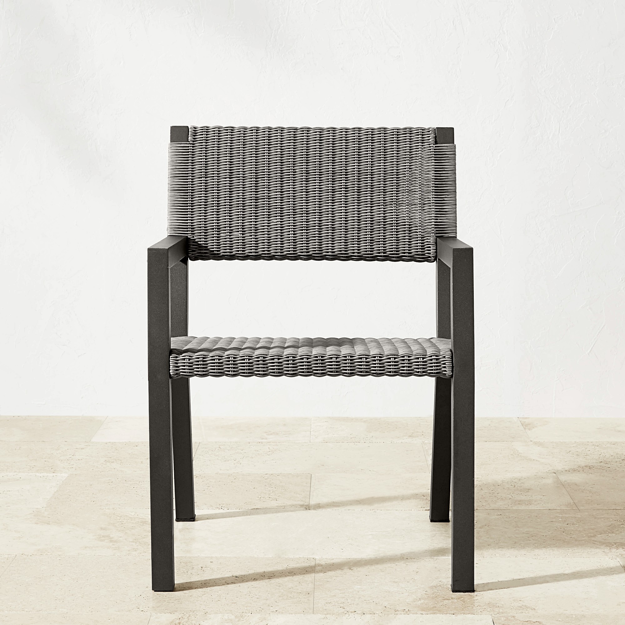 Larnaca Outdoor Metal x All-Weather Weave Dining Armchair