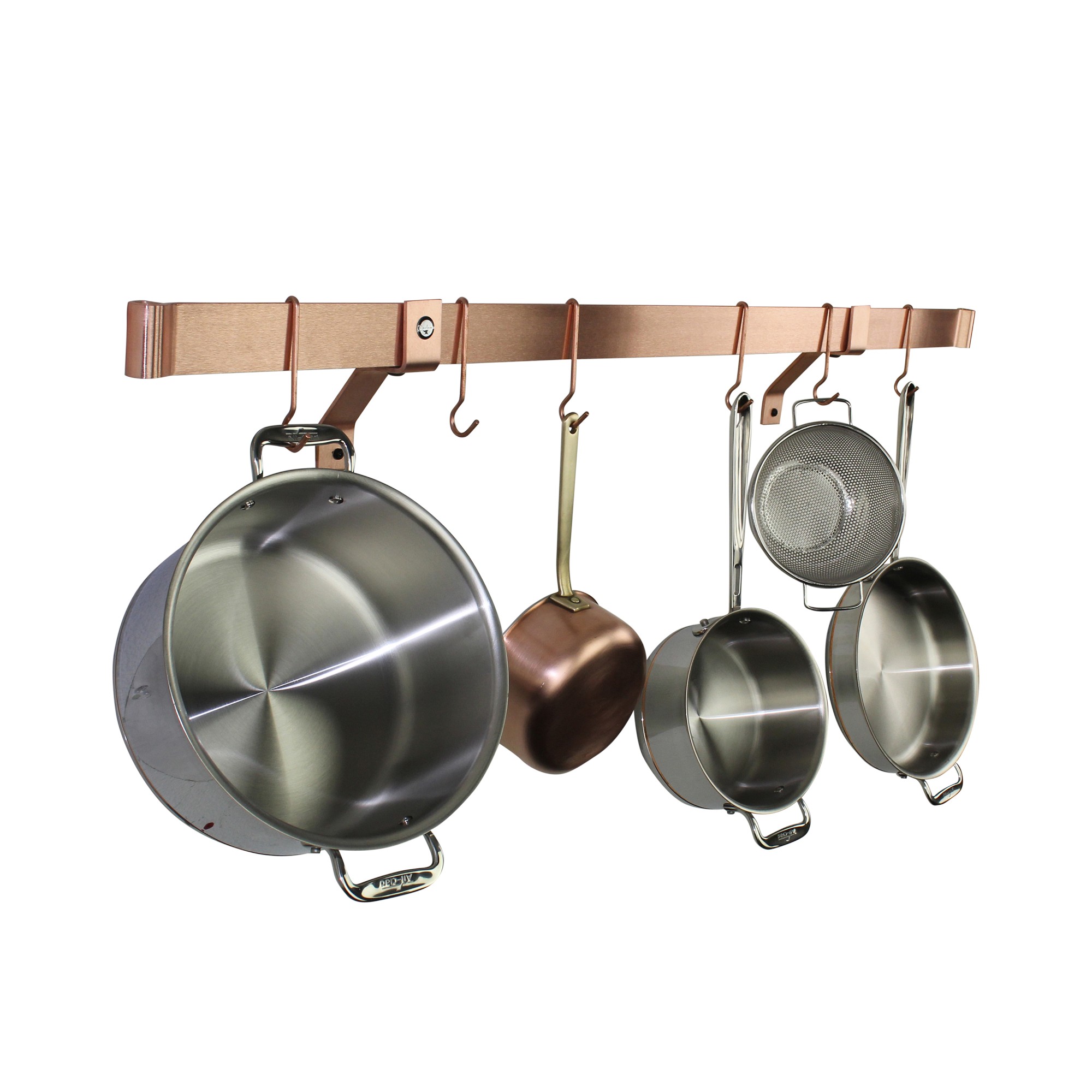 Enclume  Rolled-End Bar Wall-Mounted Pot Rack