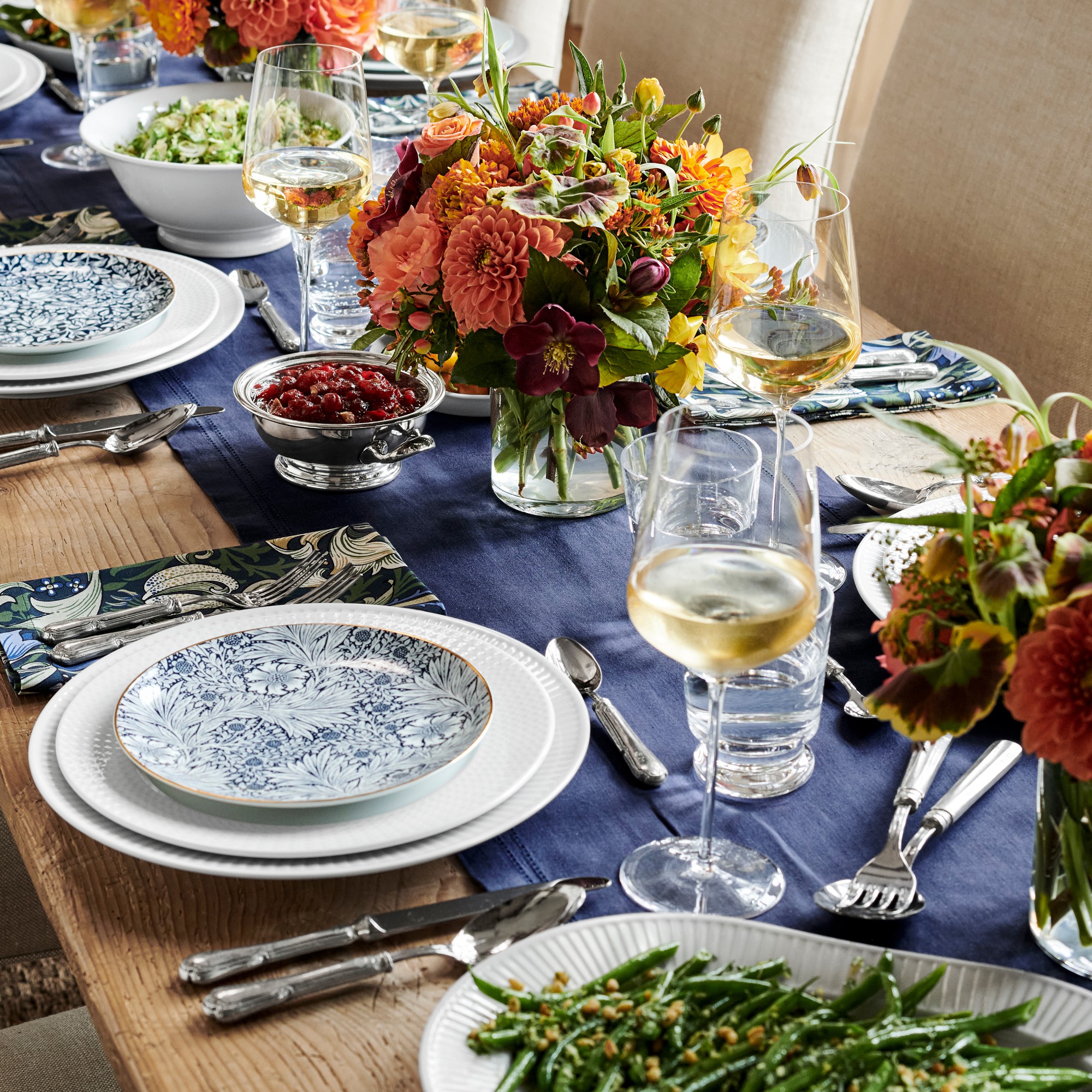 Morris & Co. x Williams Sonoma Bluebell Salad Plates, Set of 4